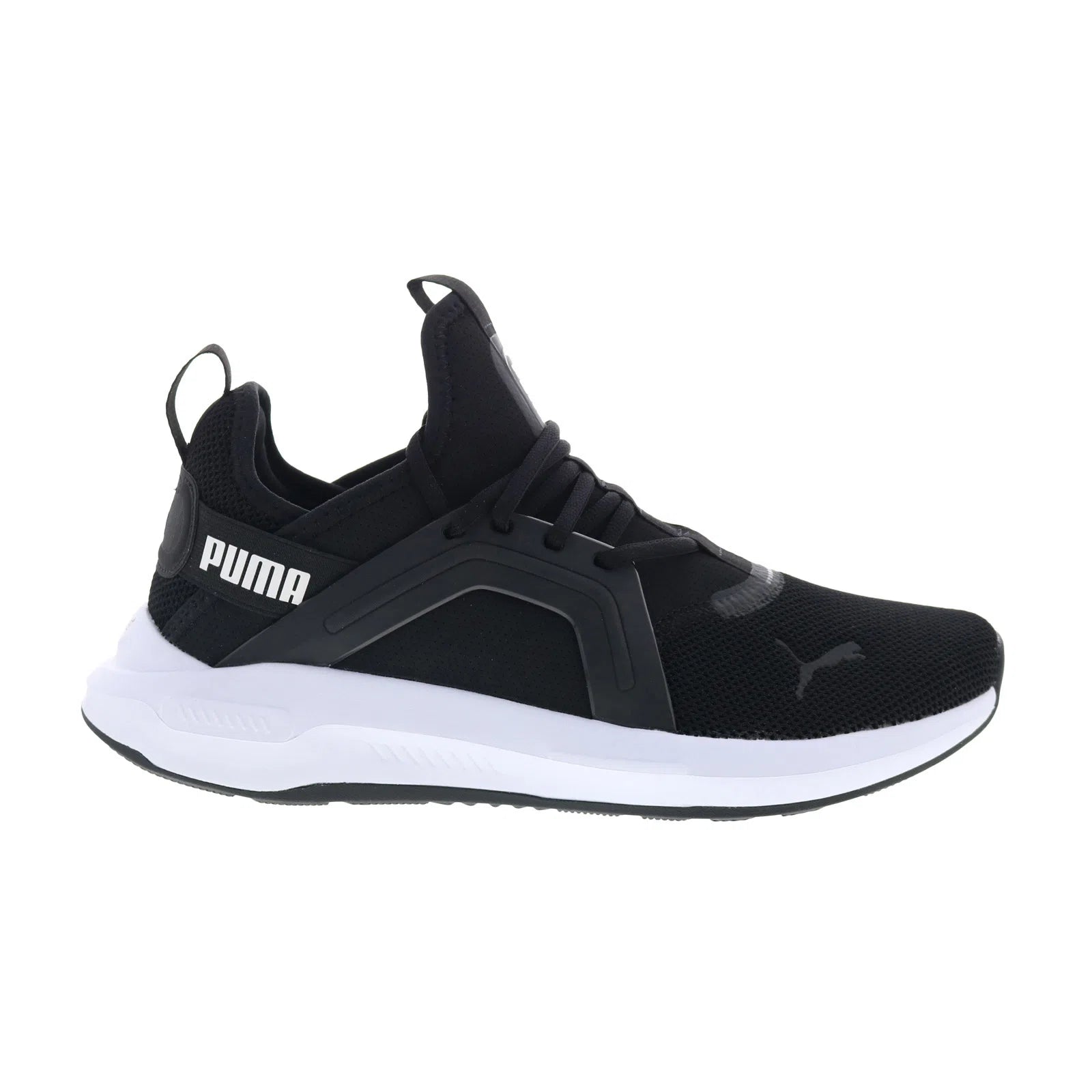31109802_softride_enzo_5_puma_black_puma_white_reshoot_01 Puma Softride Enzo 5 31109802 Mens Black Canvas Athletic Running Shoes - Image 1