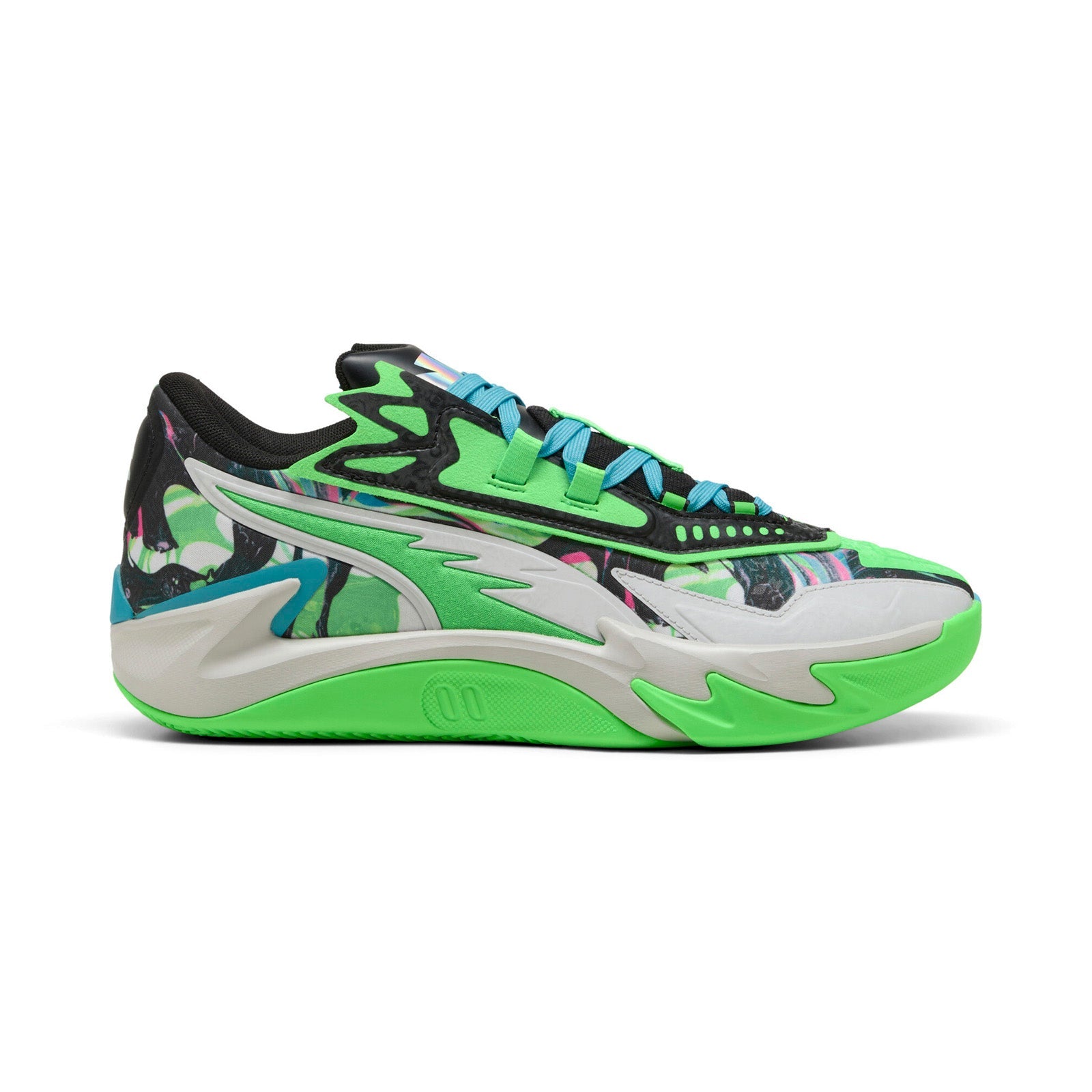 31134901-IMG6_01_f6ee8346-0716-470e-b1cc-7c35329f9fc4 Puma Scoot Zeros II 2K 31134901 Mens Green Canvas Athletic Basketball Shoes - Image 1