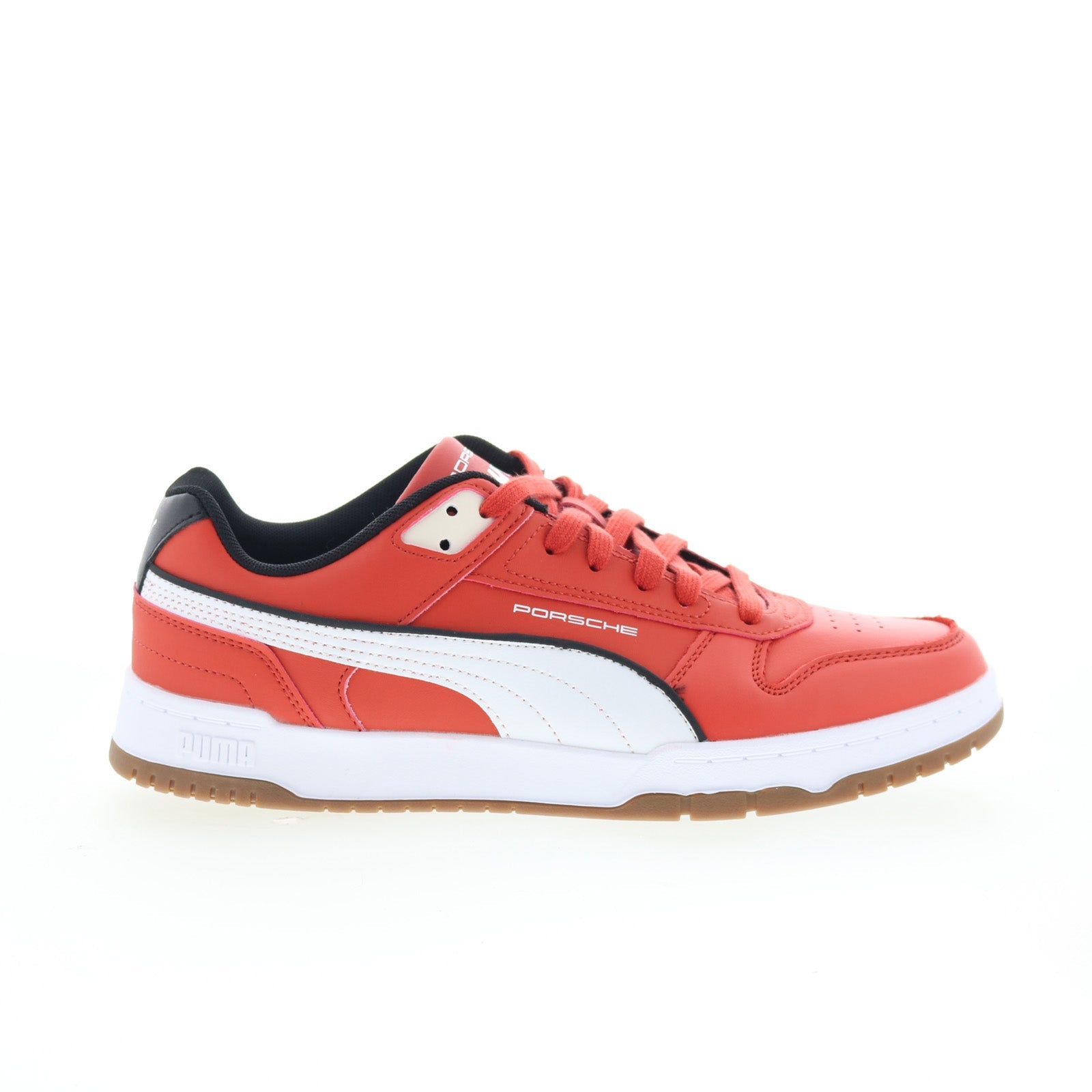 31145901_pl_rbd_game_low_red_fire_puma_white_01_0f48430c-0898-443f-9838-a63725c70f03 Puma PL Porsche Legacy RBD Game Low Mens Red Motorsport Sneakers Shoes - Image 1