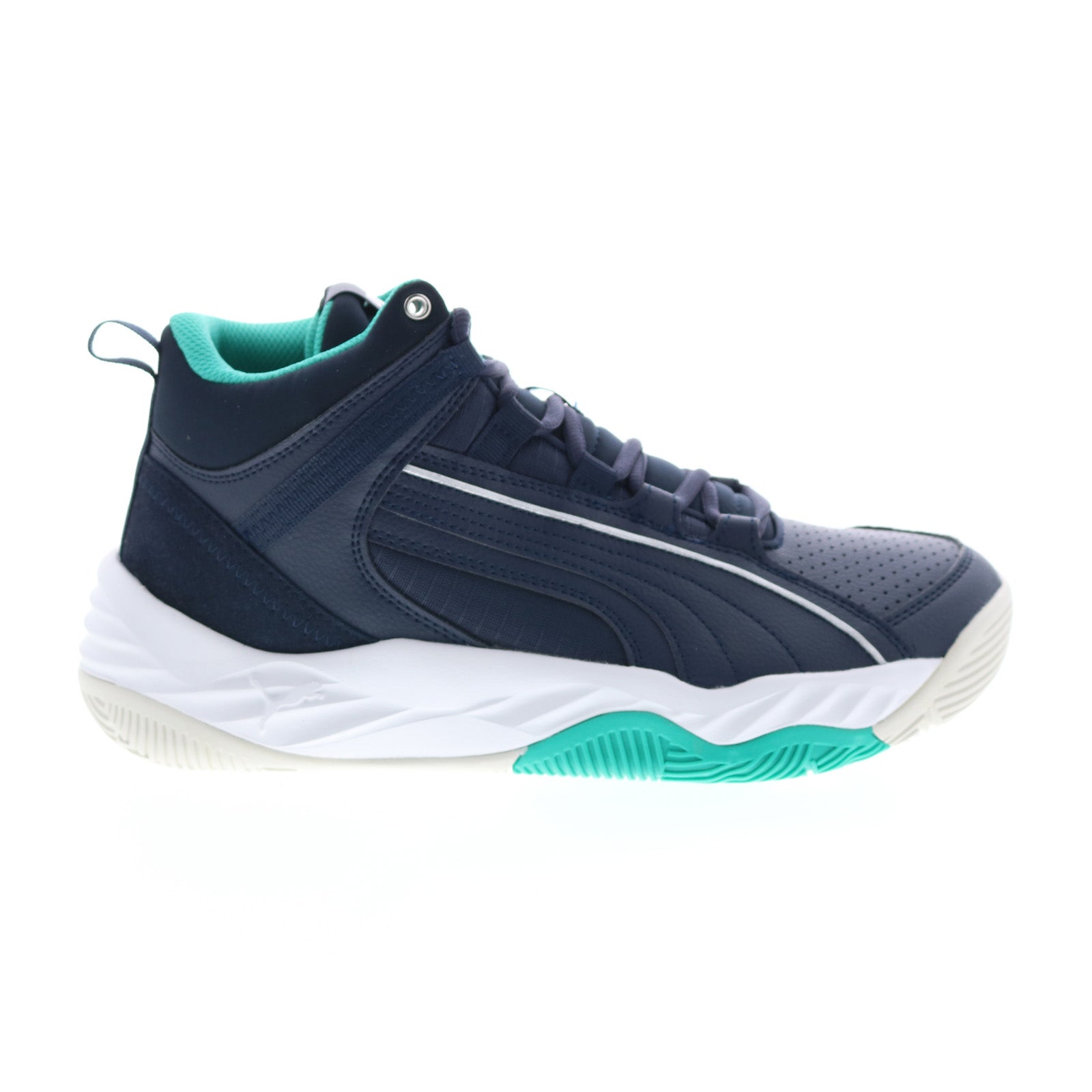 37489907_rebound_future_evo_night_cloud_green_white_01 Puma Rebound Future Evo 37489907 Mens Blue Synthetic Lifestyle Sneakers Shoes - Image 1