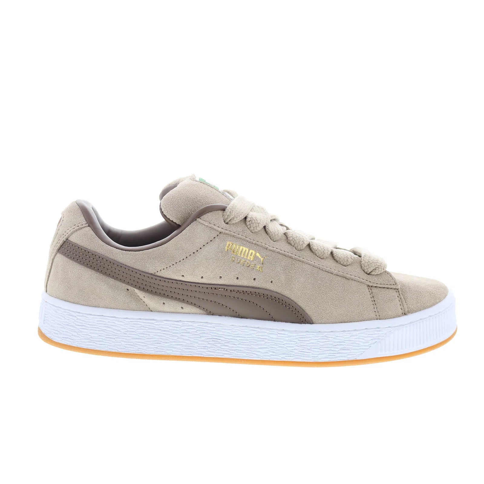 39520578_suede_xl_ice_coffee_flat_bronze_reshoot_01_c04d26ea-3cda-44ee-8e40-91604efd8027 Puma Suede XL 39520578 Mens Gray Suede Lifestyle Sneakers Shoes - Image 1