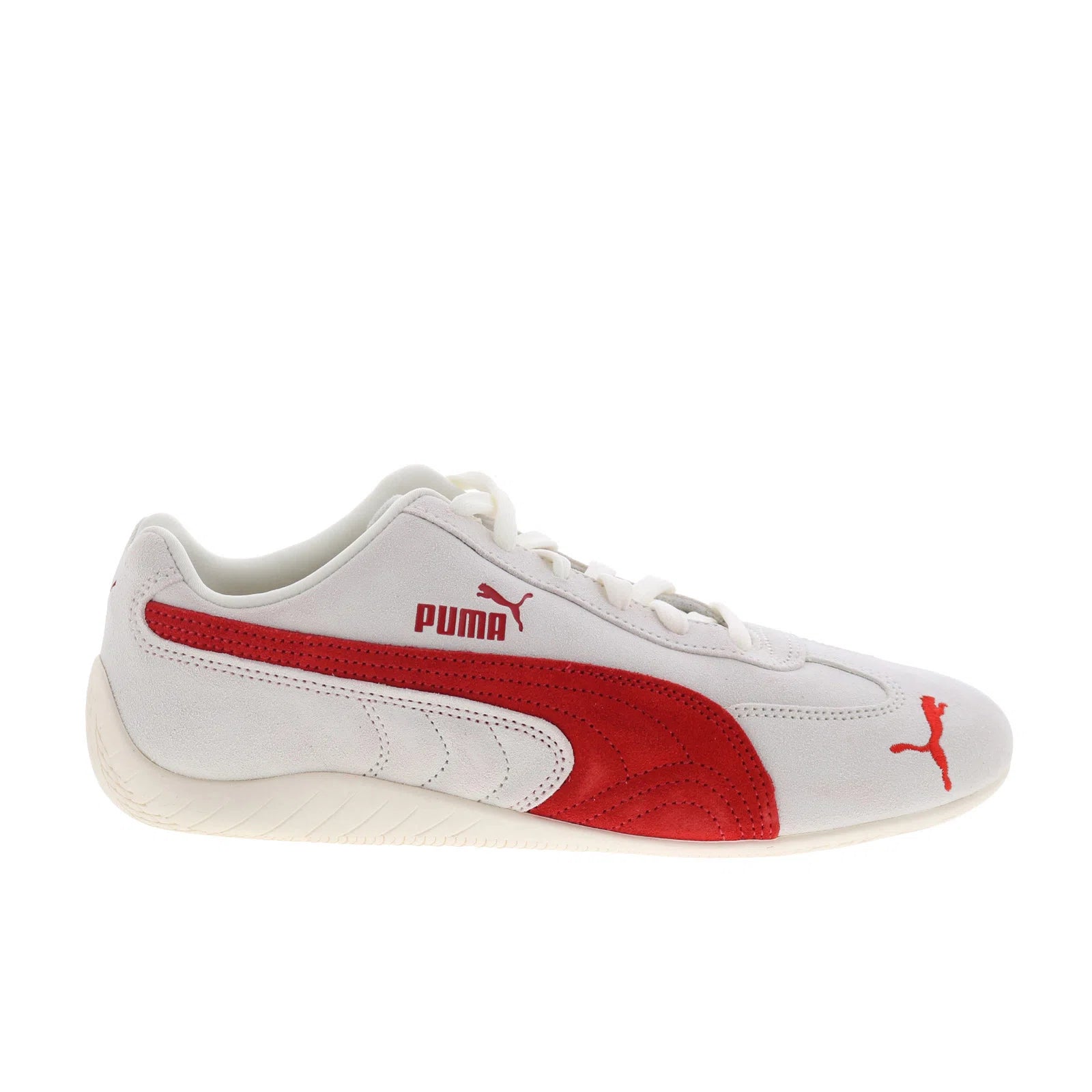 39884649_speedcat_og_vapor_gray_for_all_time_red_reshoot_01 Puma Speedcat OG 39884649 Mens Gray Suede Lifestyle Sneakers Shoes - Image 1