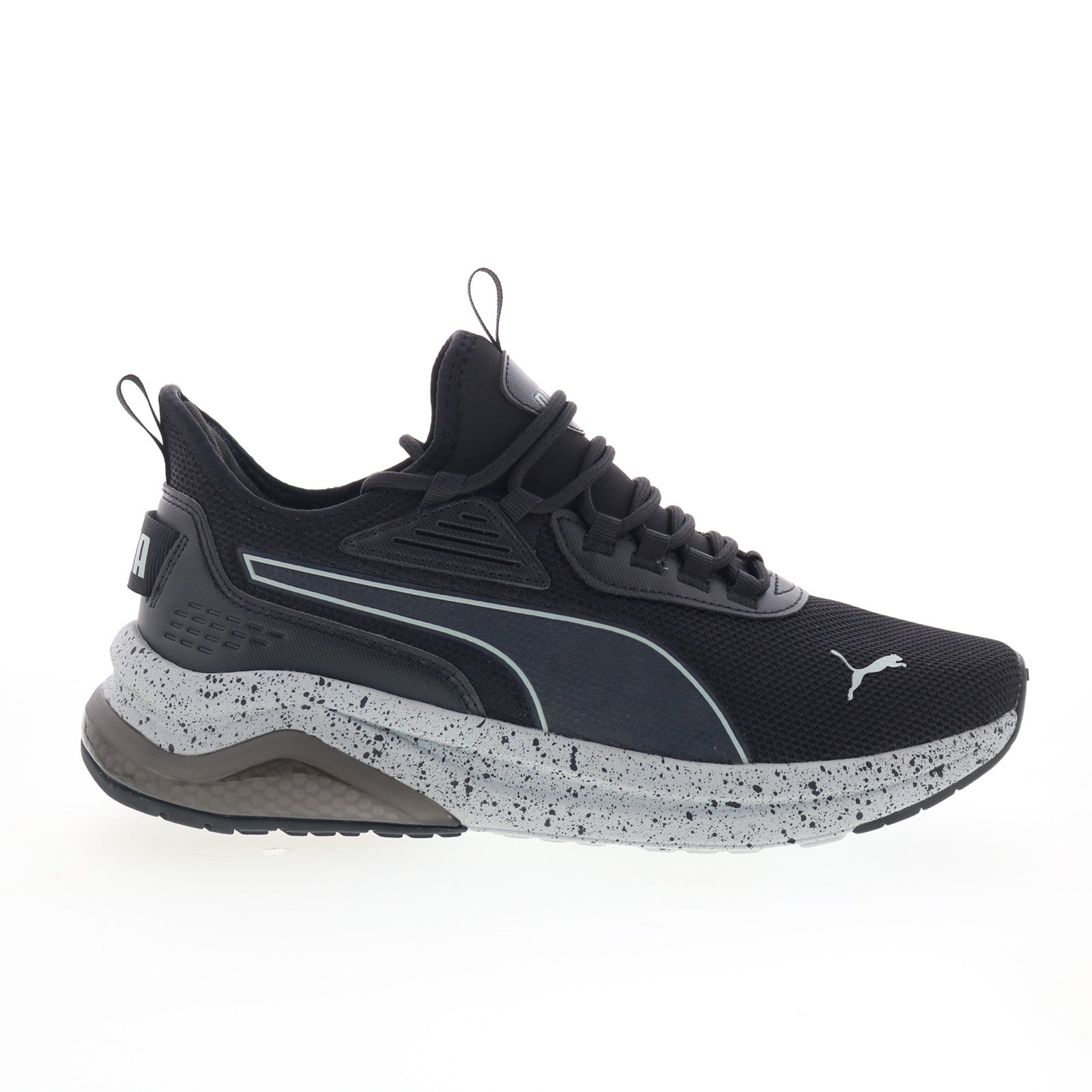 Puma Amplifier Speckle 39914304 Mens Black Canvas Lifestyle Sneakers Shoes - Image 1