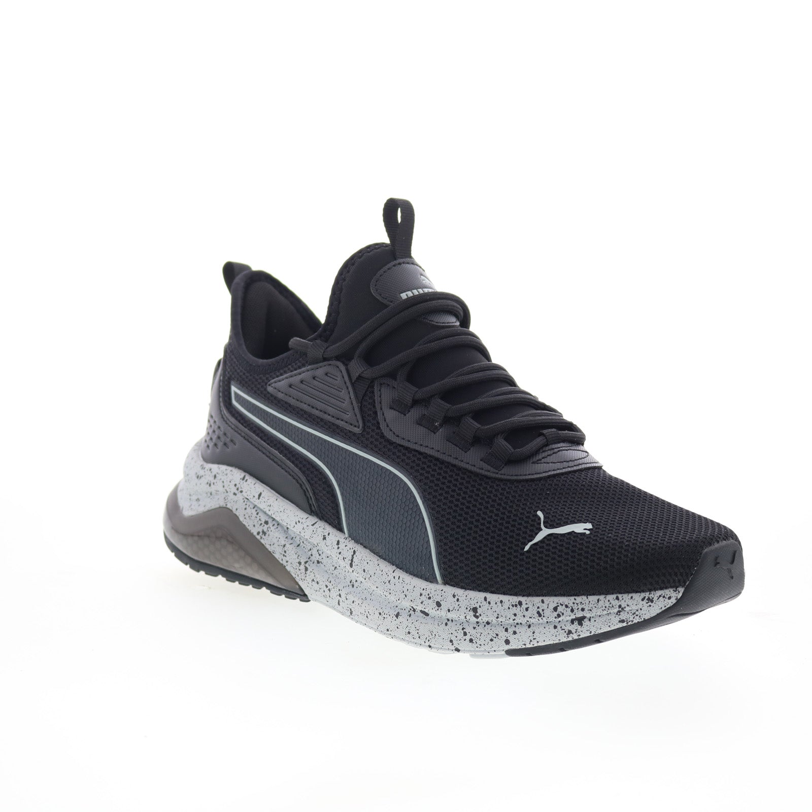 Puma Amplifier Speckle 39914304 Mens Black Canvas Lifestyle Sneakers Shoes - Image 2