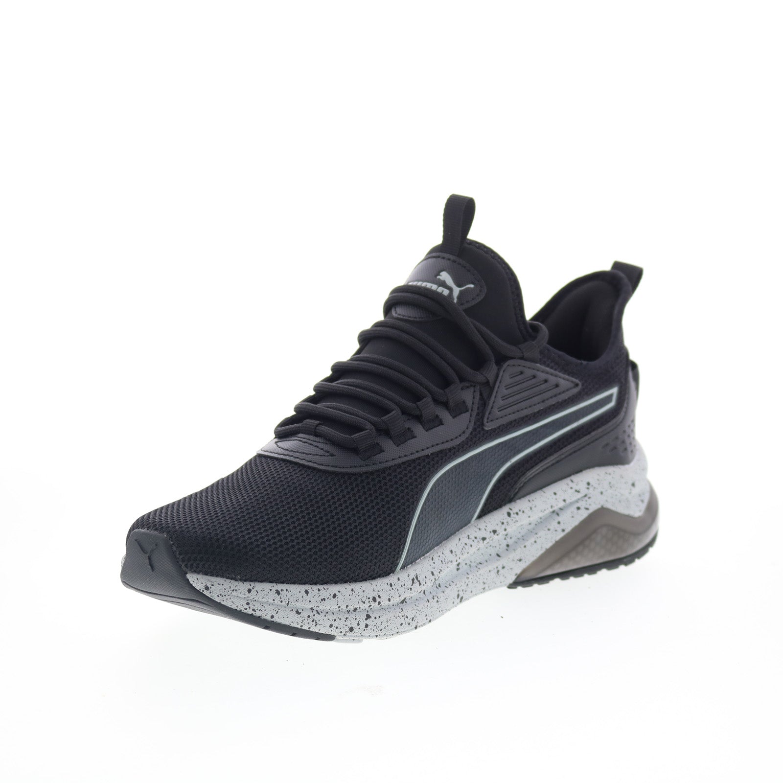 Puma Amplifier Speckle 39914304 Mens Black Canvas Lifestyle Sneakers Shoes - Image 4