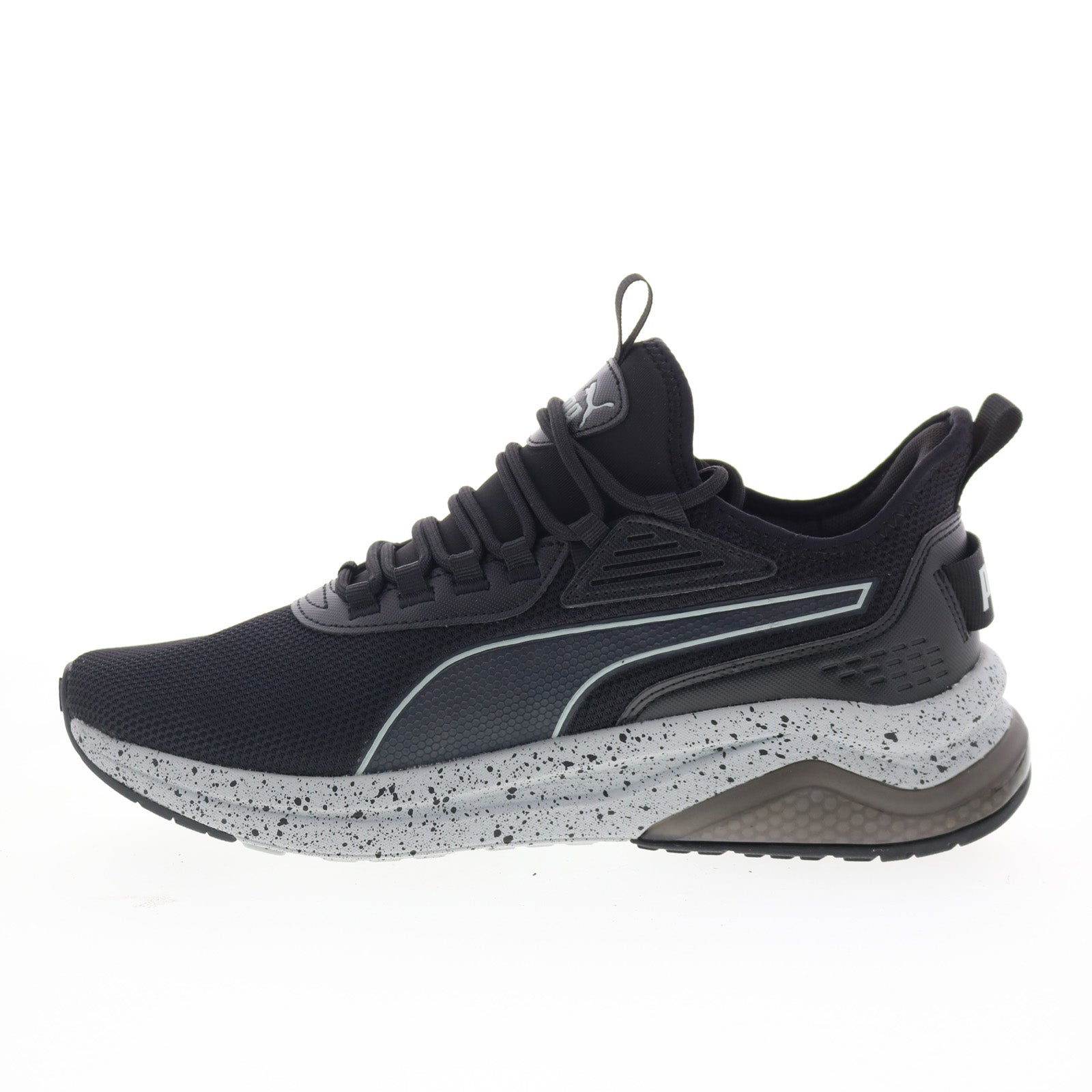 Puma Amplifier Speckle 39914304 Mens Black Canvas Lifestyle Sneakers Shoes - Image 5