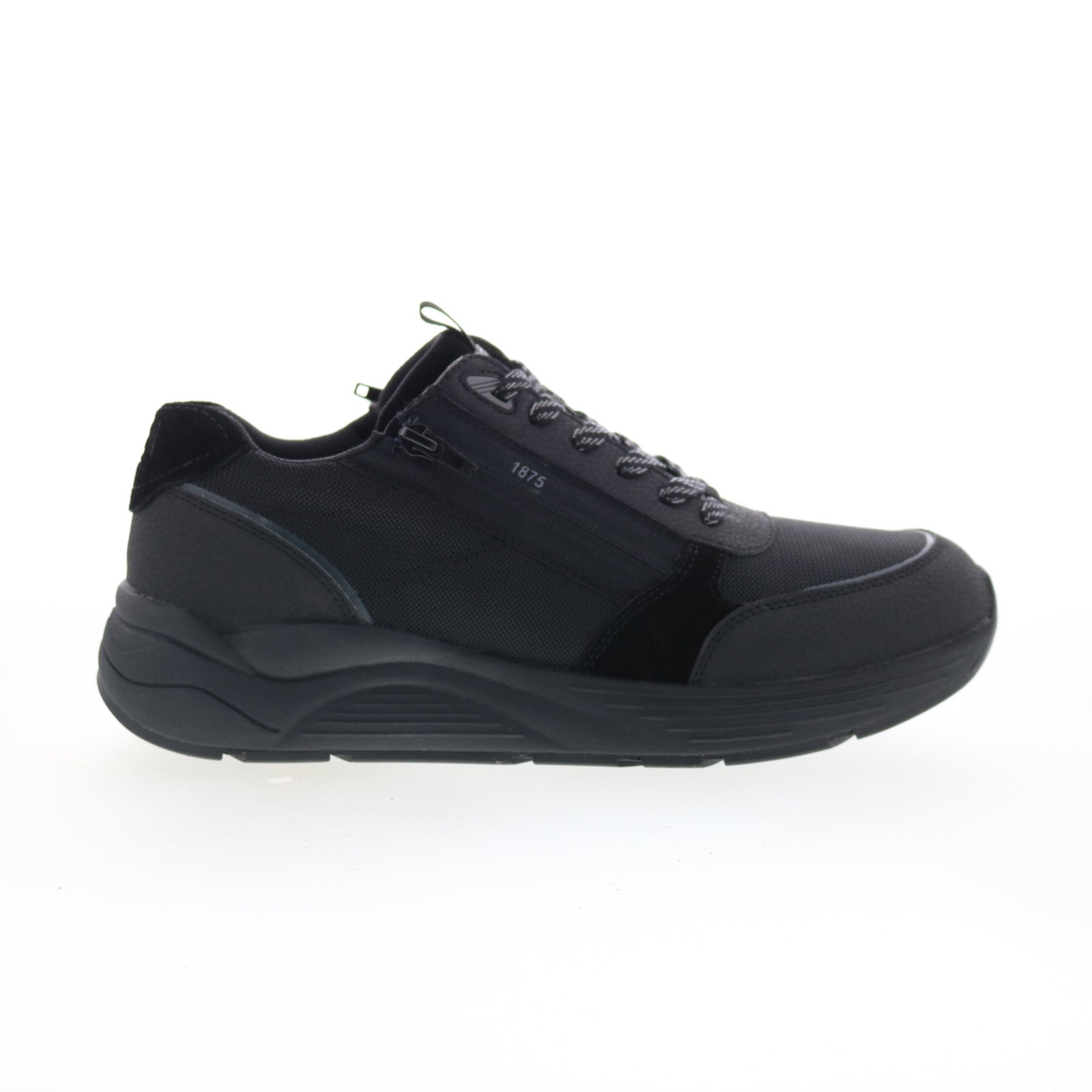 40115-19_miller_black-img4_01_9b12d109-4db6-44b1-a0e3-2dfb7d82fd3a Drew Miller 40115-19 Mens Black Synthetic Lace Up Lifetsyle Sneakers Shoes - Image 1