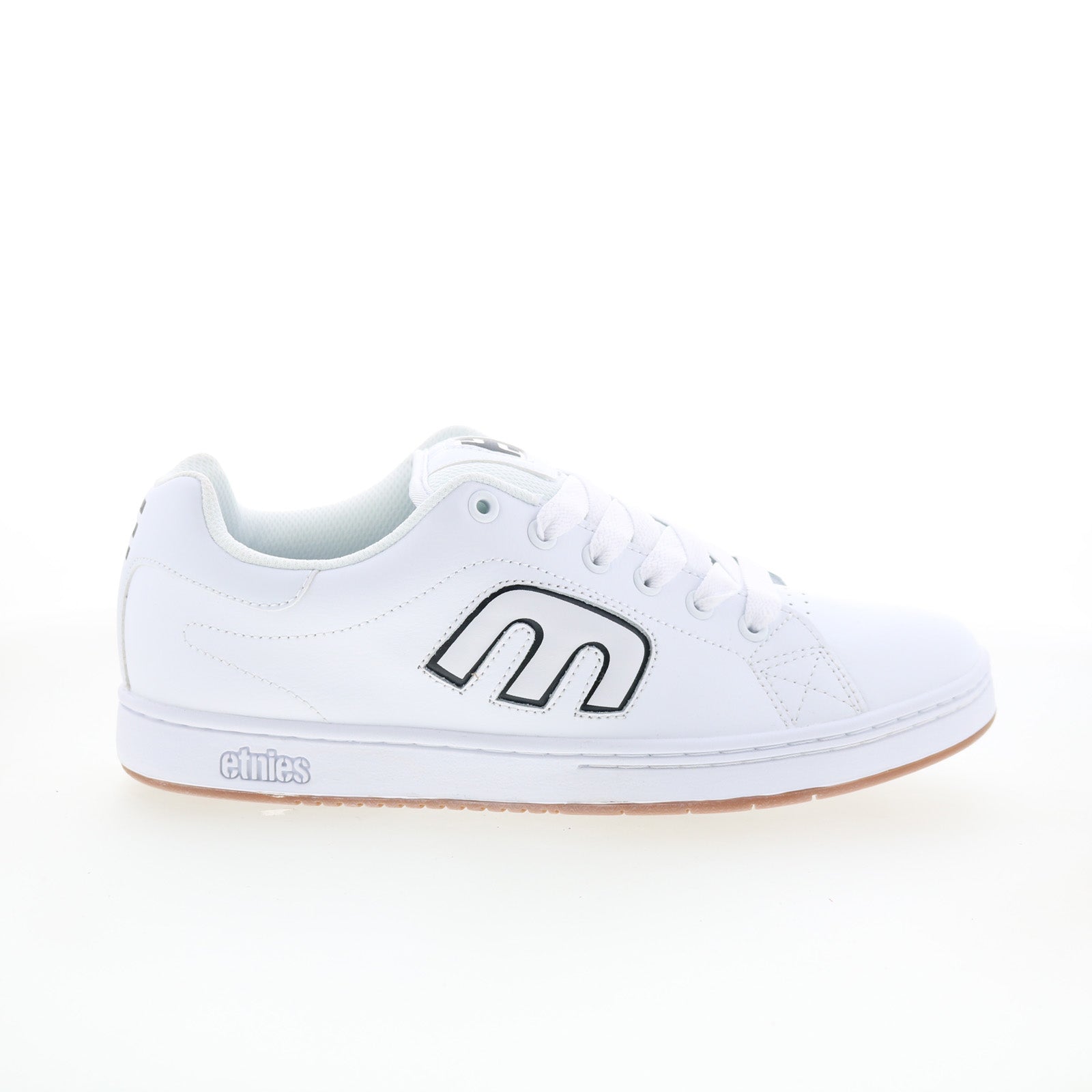 4101000014110_callicut_white_black_01_c3637498-69f4-40cf-88e8-3175a7cde93e Etnies Callicut 4101000014110 Mens White Skate Inspired Sneakers Shoes - Image 1