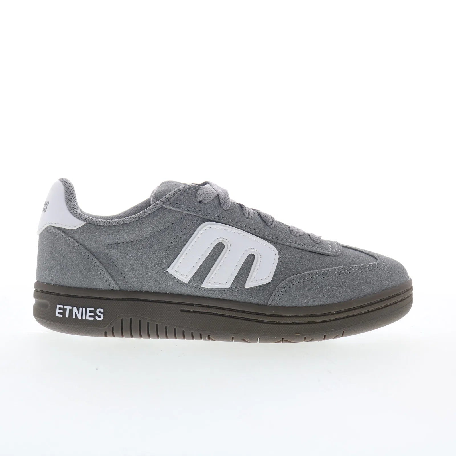 4101000507_locut_grey_white_gum_01 Etnies Locut 4101000507380 Mens Gray Suede Skate Inspired Sneakers Shoes - Image 1