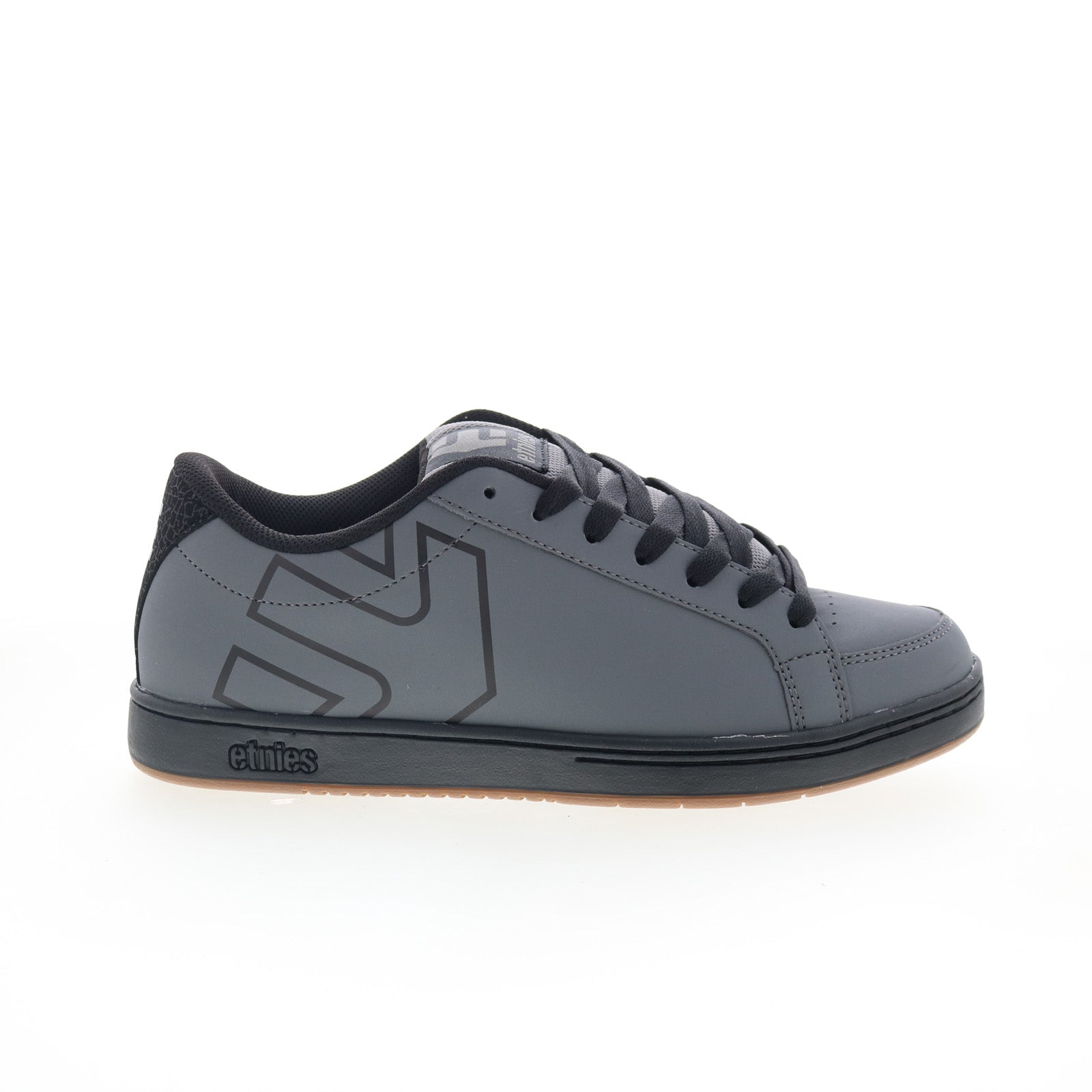 4101000519031_kingpin_2_grey_black_gum_01_16e55851-c62a-4f15-80ef-d27341a91bd6 Etnies Kingpin 2 4101000519031 Mens Gray Skate Inspired Sneakers Shoes - Image 1