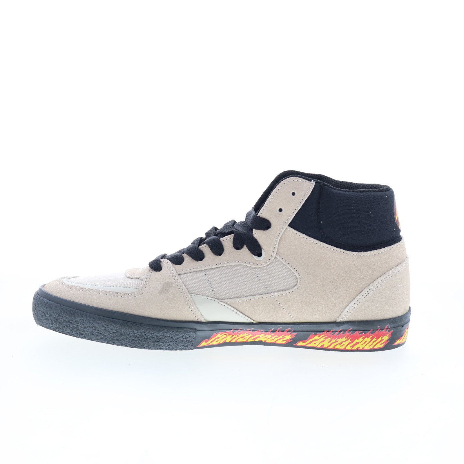 Etnies Screw Vulc Mid X Santa Cruz Mens Beige Skate Inspired Sneakers Shoes - Image 5