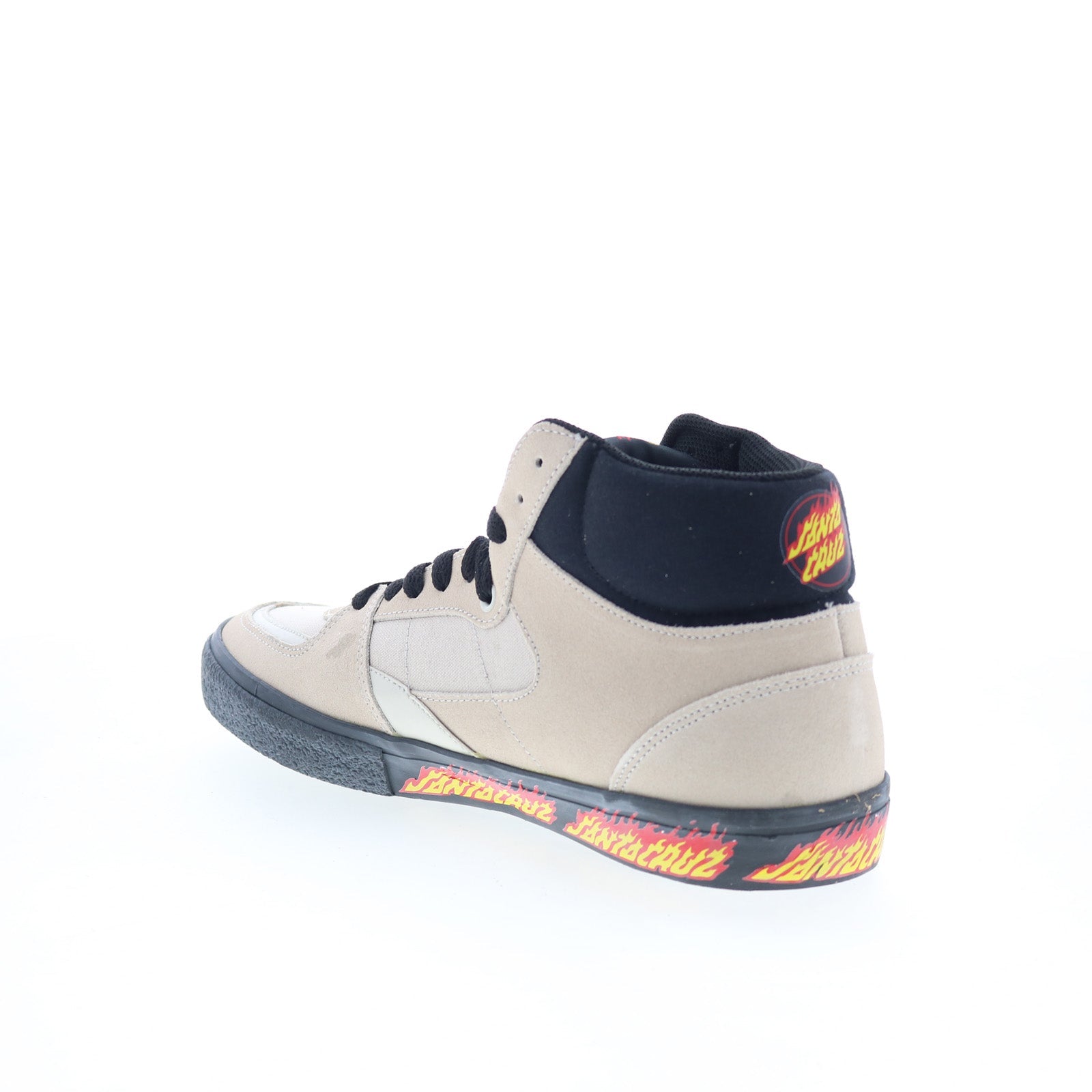 Etnies Screw Vulc Mid X Santa Cruz Mens Beige Skate Inspired Sneakers Shoes - Image 6