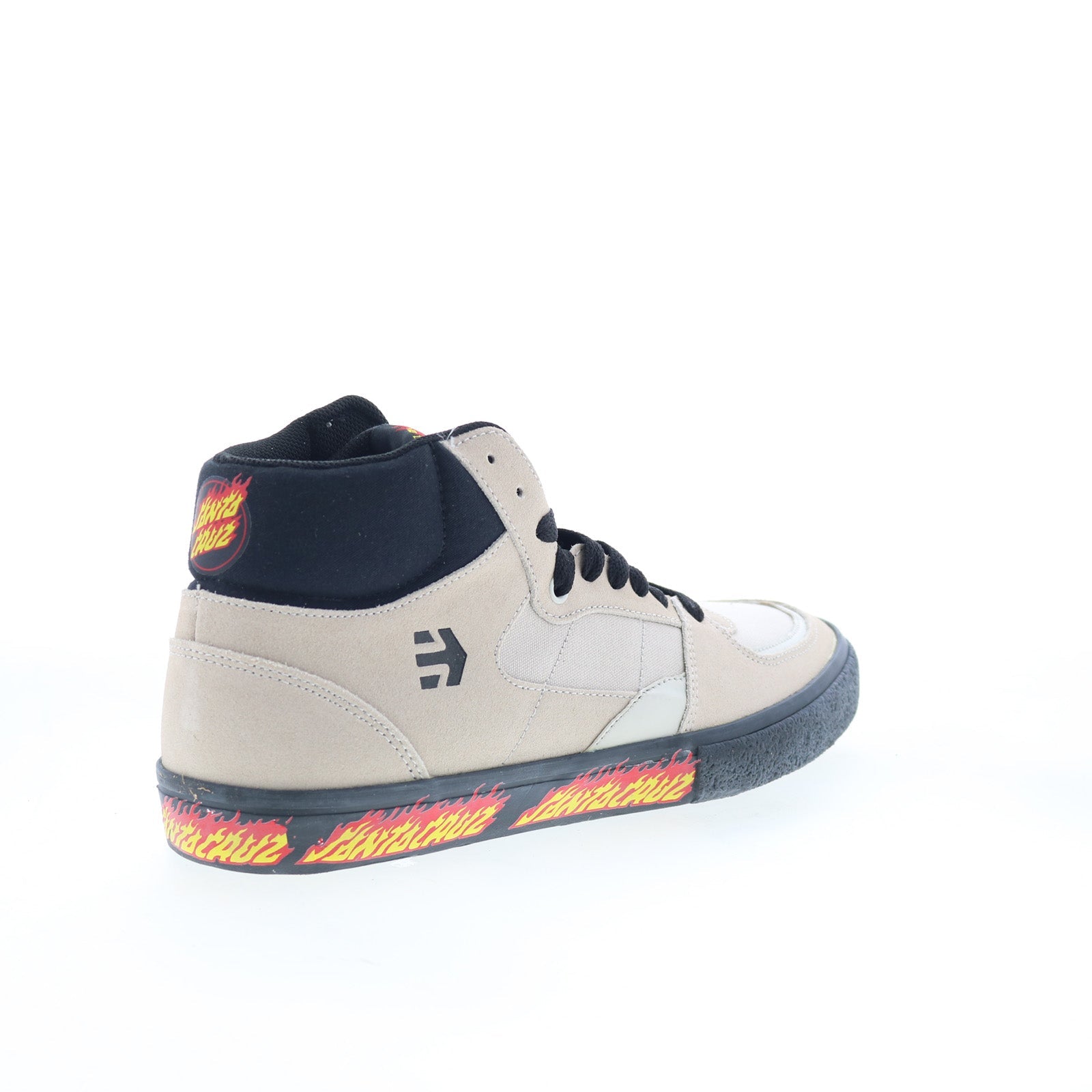 Etnies Screw Vulc Mid X Santa Cruz Mens Beige Skate Inspired Sneakers Shoes - Image 8