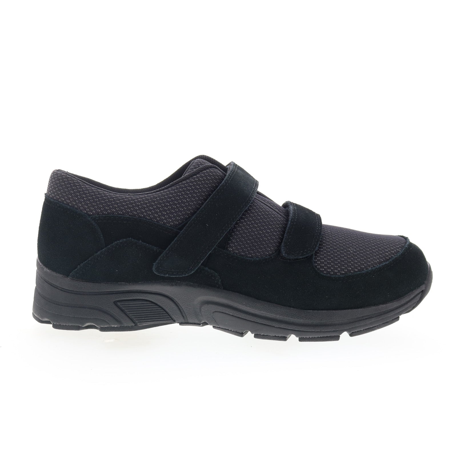 44001-19_win_black-img4_01_c81ff909-b272-4b84-adb7-f52b8f01d64a Drew Win 44001-19 Mens Black Wide Suede Lifestyle Sneakers Shoes - Image 1