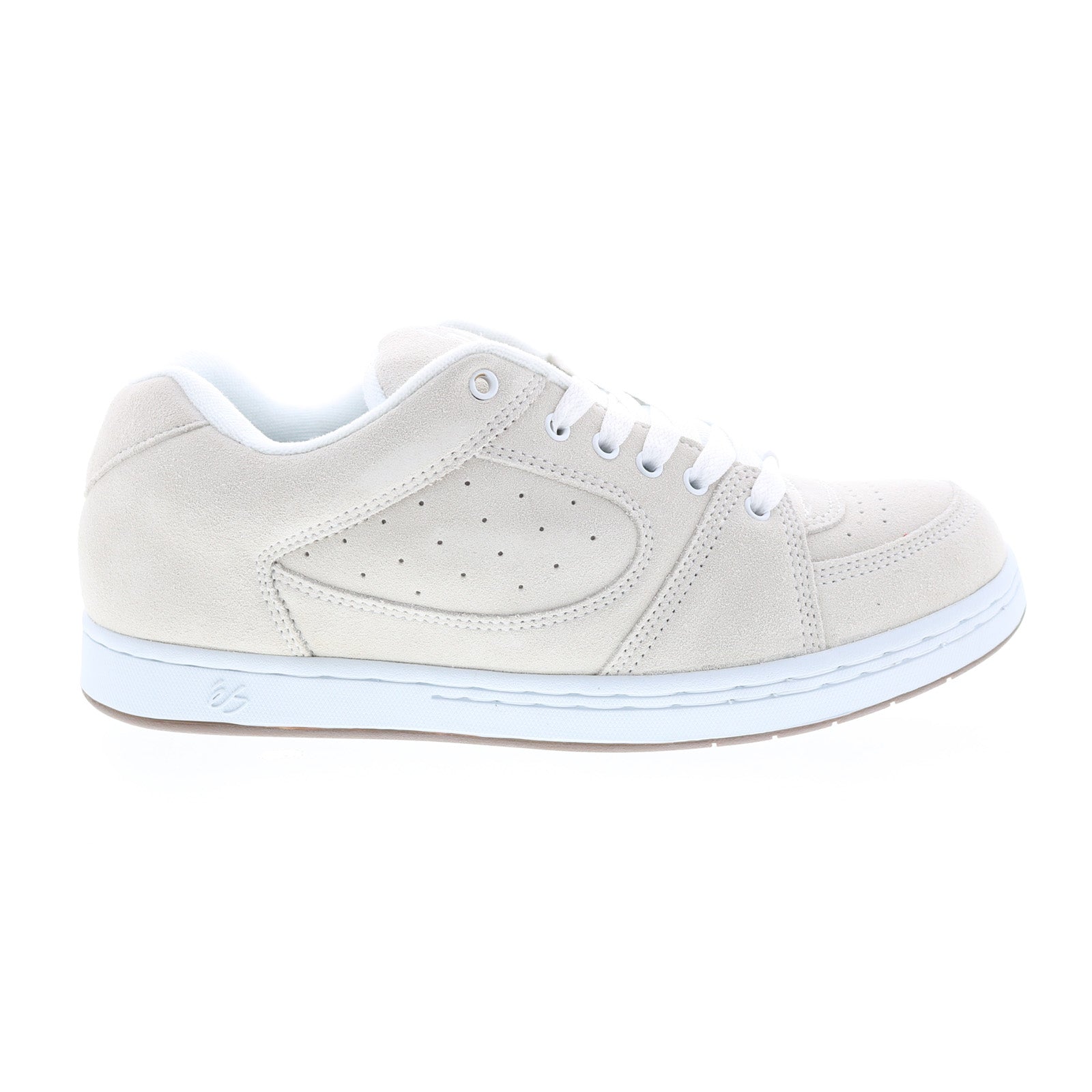 5101000139104_accel_og_white_gum_01 ES Accel OG 5101000139104 Mens Beige Suede Skate Inspired Sneakers Shoes - Image 1