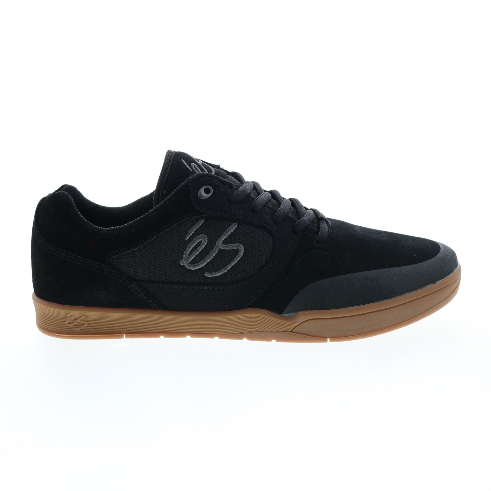 5101000158964_swift_1.5_black_gum_01 ES Swift 1.5 5101000158964 Mens Black Suede Skate Inspired Sneakers Shoes - Image 1