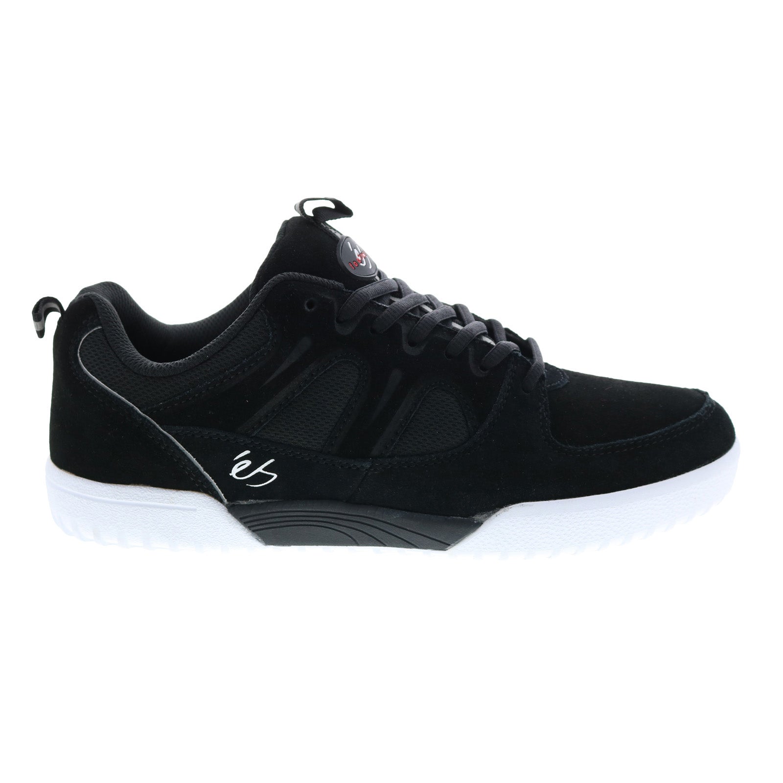 5101000180976_silo_sc_black_white_reshoot_01 ES Silo SC 5101000180976 Mens Black Suede Skate Inspired Sneakers Shoes - Image 1
