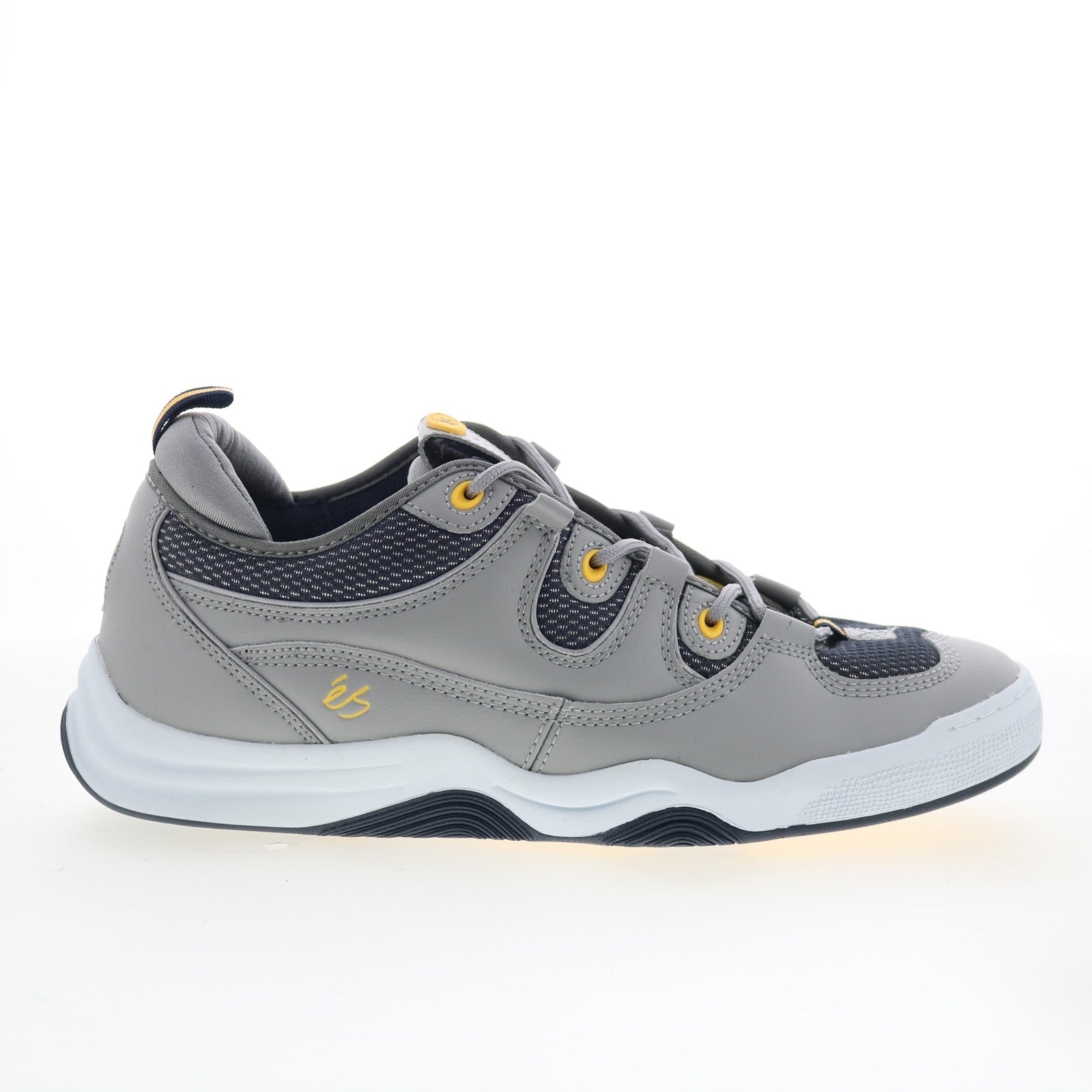 5101000212084_two_nine_8_grey_navy_yellow_01_8cc5cb95-abe1-4b85-a7c1-5643c29ab7a8 ES Two Nine 8 5101000212084 Mens Gray Skate Inspired Sneakers Shoes - Image 1