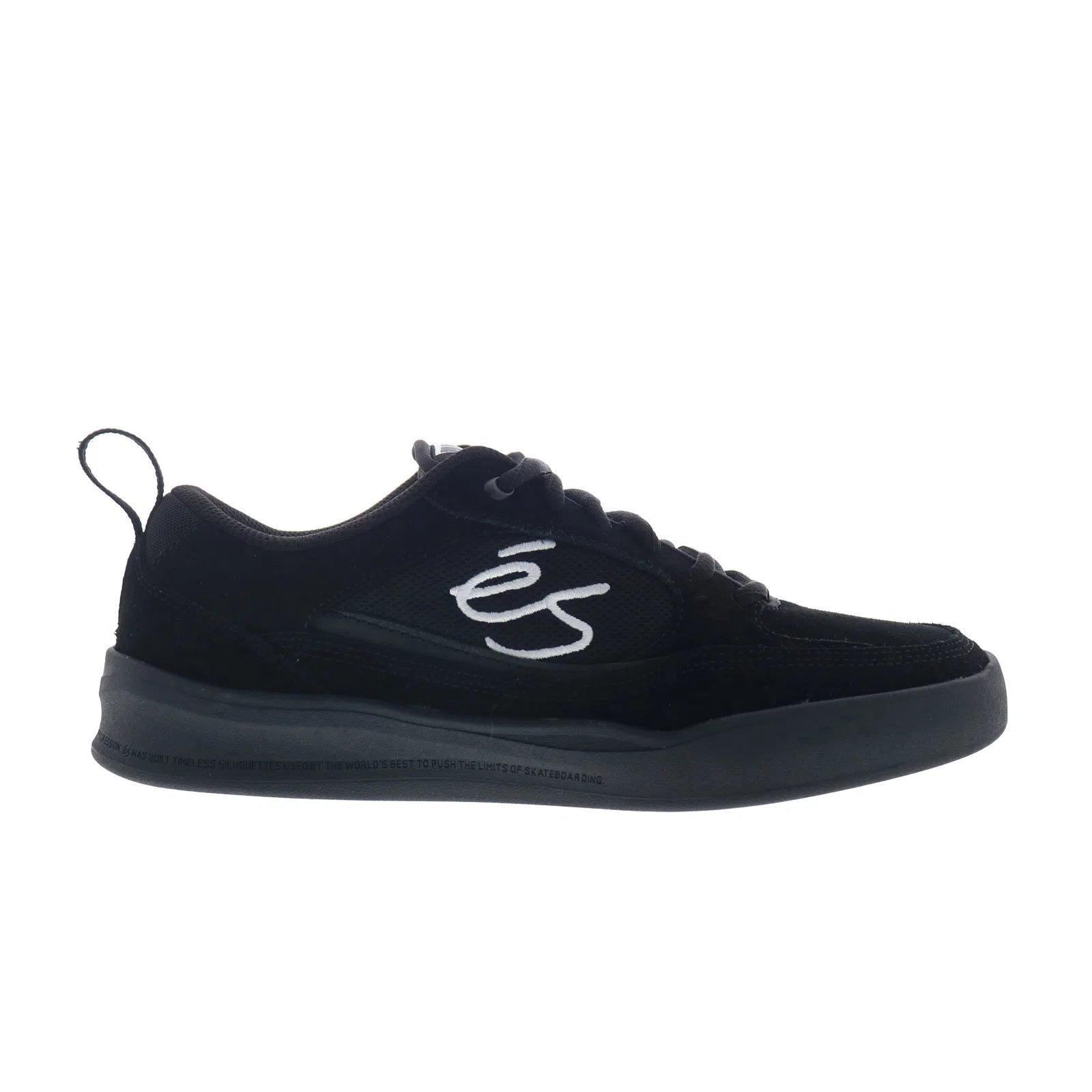 5101000217003_swift_2_0_black_black_reshoot_01 ES Swift 2.0 5101000217003 Mens Black Suede Skate Inspired Sneakers Shoes - Image 1