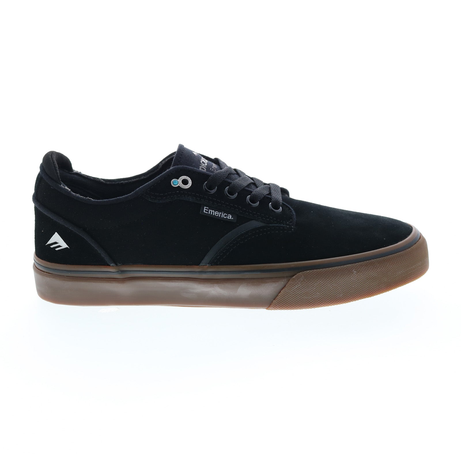 6102000130964_dickson_black_gum_01 Emerica Dickson 6102000130964 Mens Black Skate Inspired Sneakers Shoes - Image 1