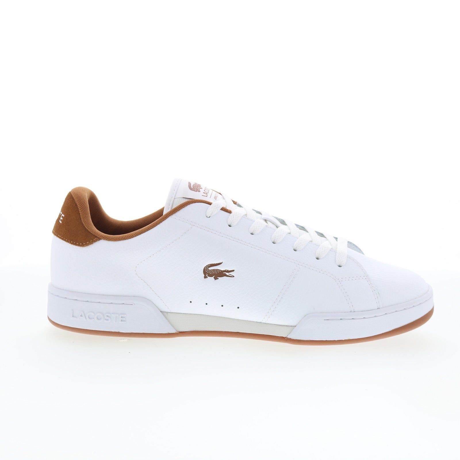 750sma0051385_carnaby_cup_225_2_sma_wht_brw_01_98166a60-b71d-4651-b1dd-afcdaeda0d04 Lacoste Carnaby Cup 225 2 SMA Mens White Leather Lifestyle Sneakers Shoes - Image 1