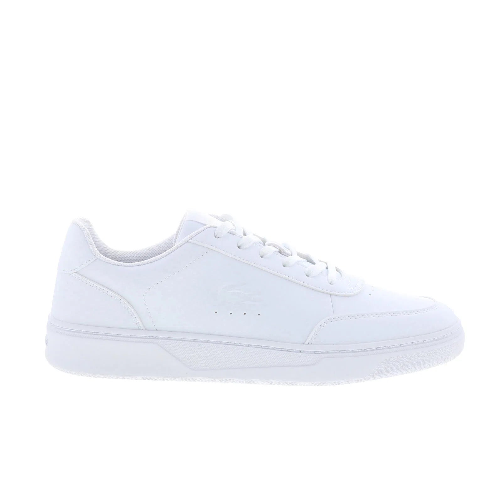 750sma007321g_court_pro_225_1_sma_wht_wht_reshoot_01_ce7f72cf-ec55-43e9-9bb2-1843f4396b7b Lacoste Court Pro 225 1 SMA Mens White Synthetic Lifestyle Sneakers Shoes - Image 1