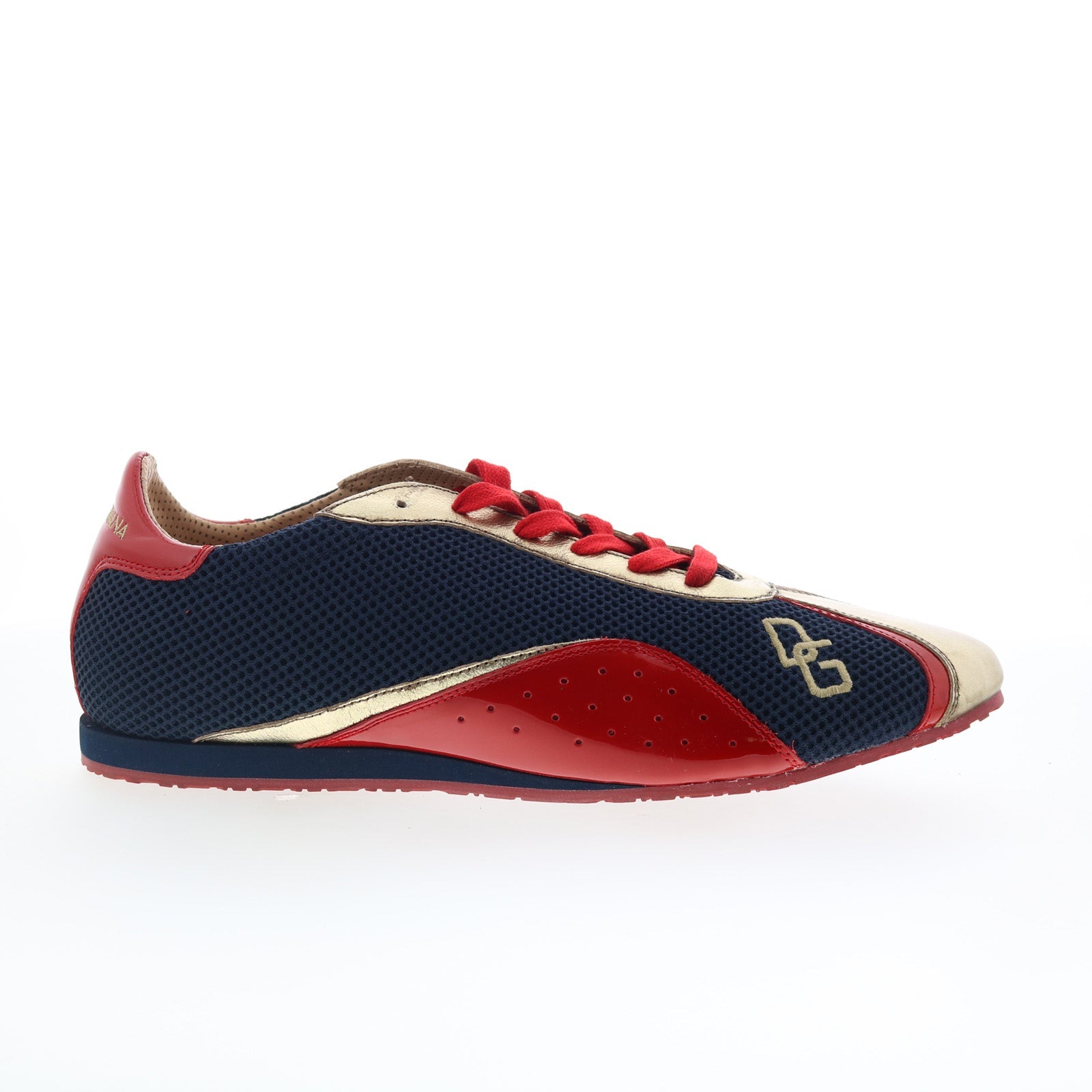 CA00088_Argento_blue-img4_01_f7148fcf-ebeb-4856-ba95-5fbbe7ef2e72 Dolce & Gabbana Argento CA00088 Mens Blue Leather Lifestyle Sneakers Shoes - Image 1