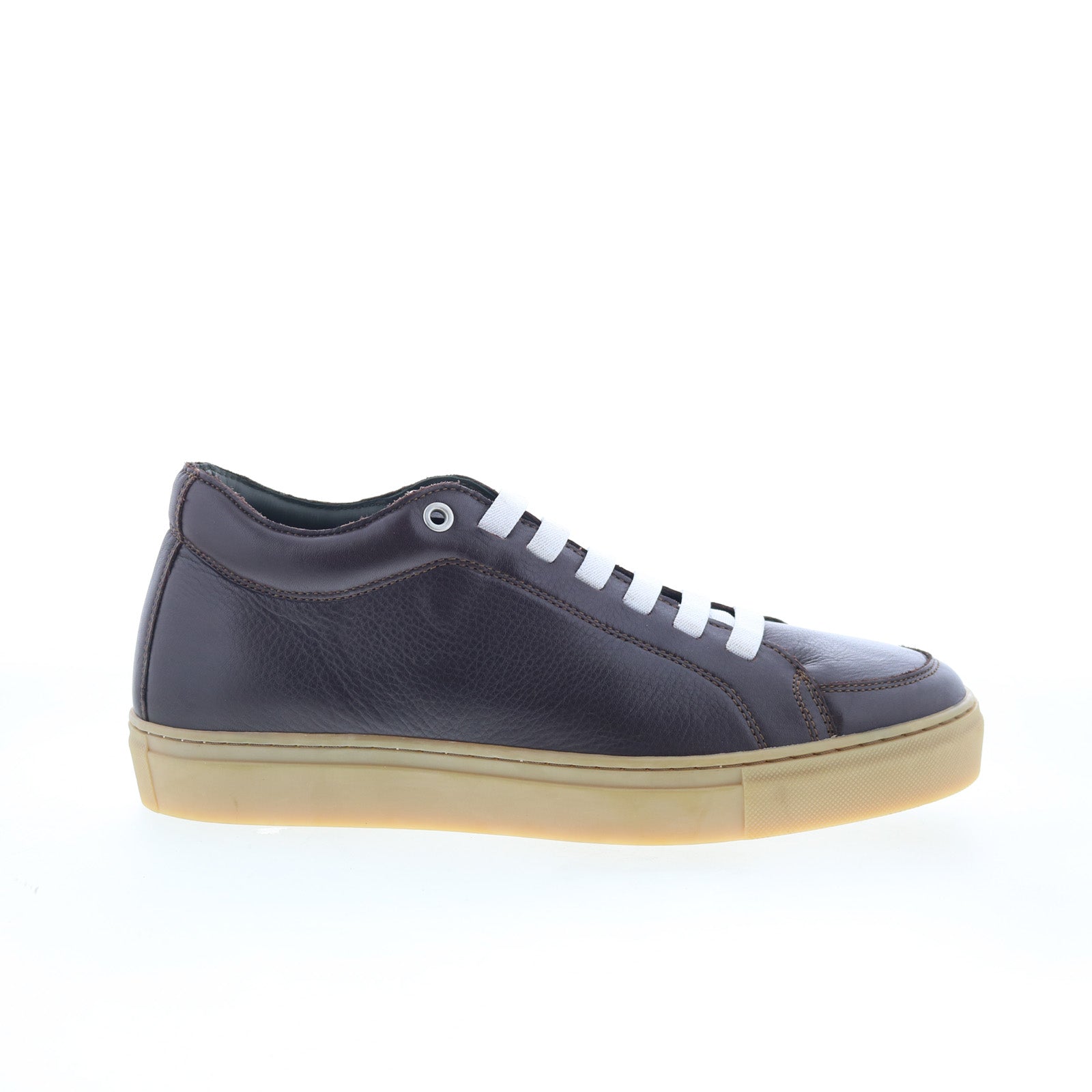 GB371_Tan_01_8044c2d2-7c50-4694-ab39-cfa1ca5d9bfb Di Bianco GB371 Mens Brown Leather Lace Up Lifestyle Sneakers Shoes - Image 1