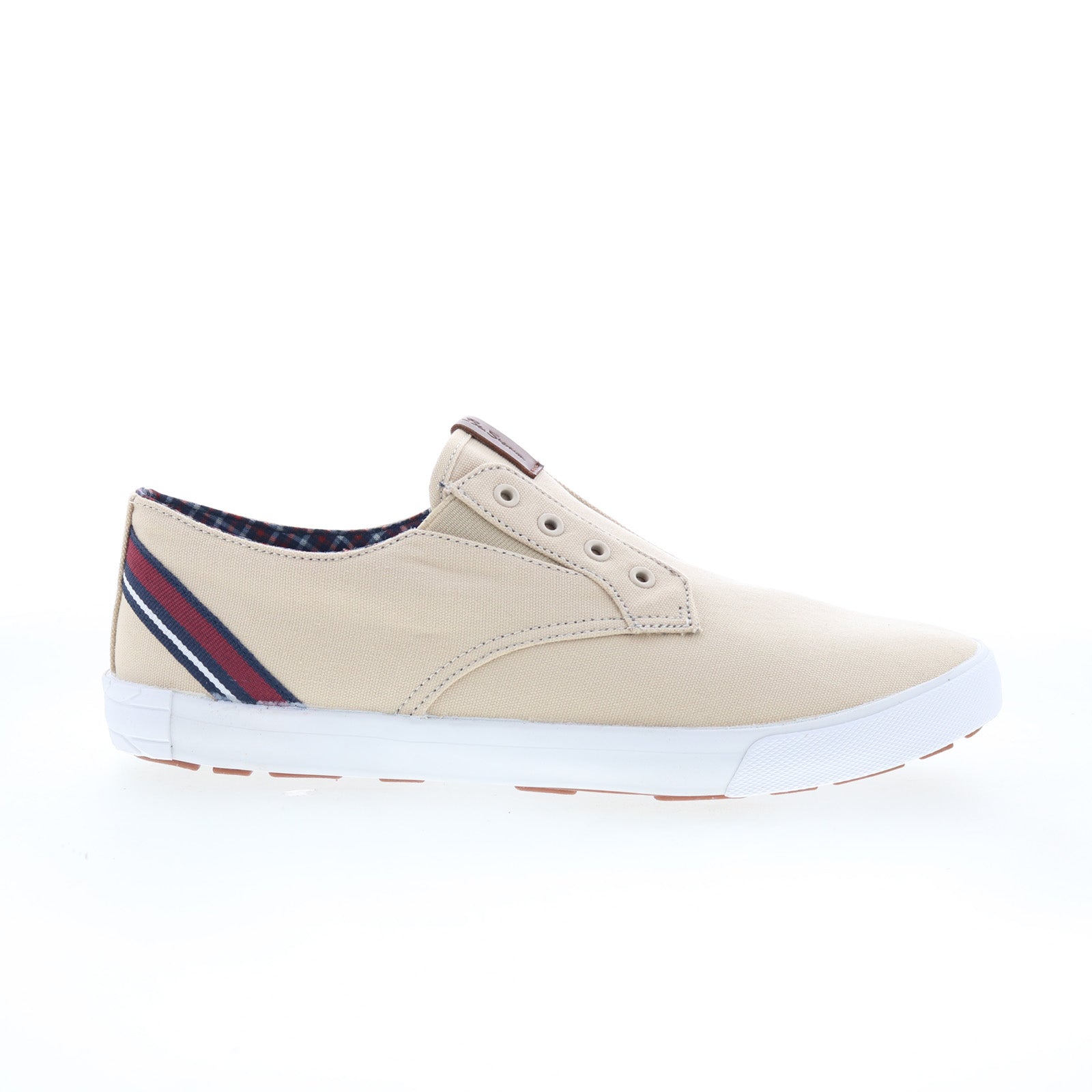 bnms19004-tnco_pete_laceless_tan_cotton-img4_01_9159e851-2ff2-4f1d-8931-29abd46e9773 Ben Sherman Pete Laceless BNMS19004-TNCO Mens Beige Lifestyle Sneakers Shoes - Image 1