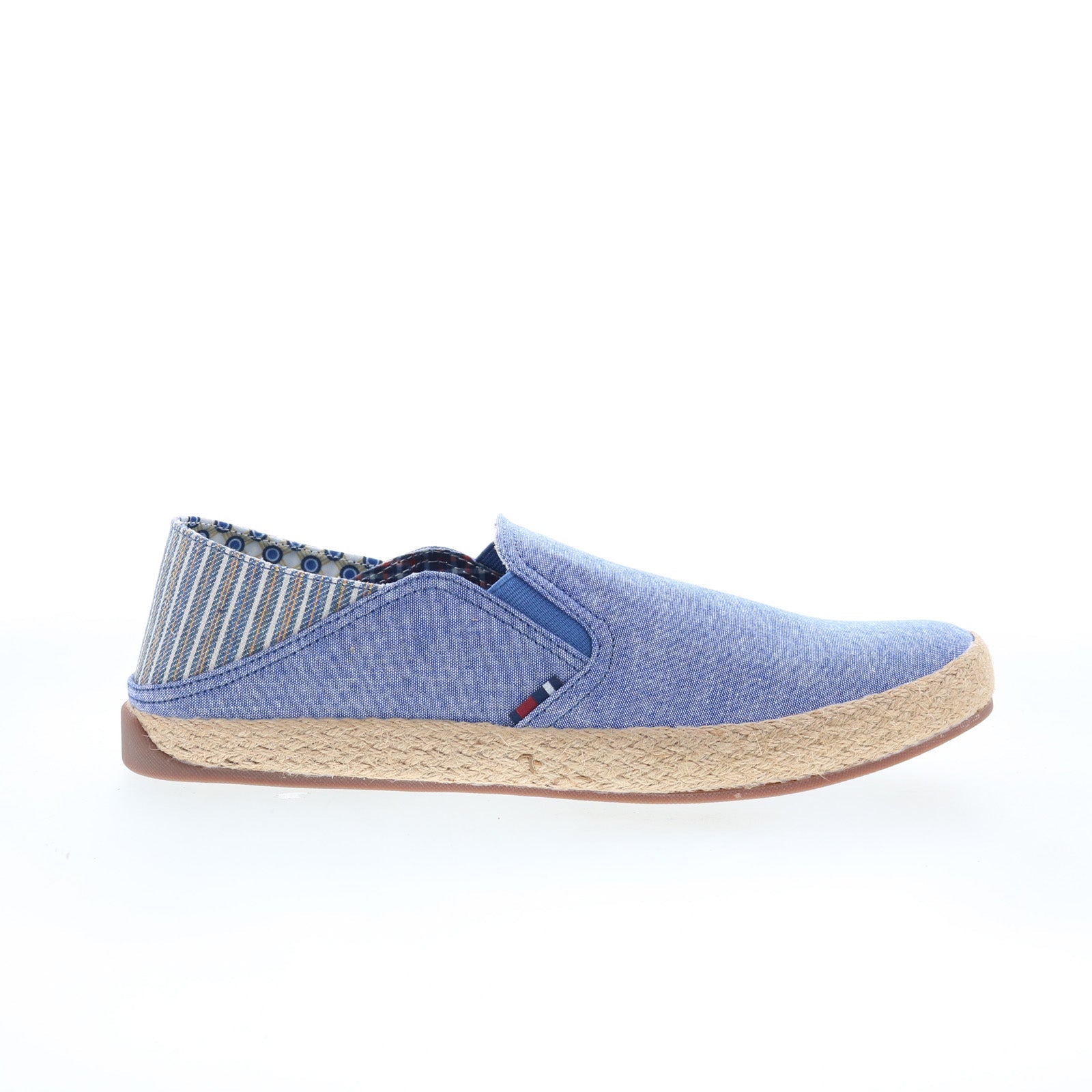 bnms21007-u081_prill_heel_slip_stripe_blue_stripe-img4_01_67c81029-f45c-4f9c-a91e-e69462180344 Ben Sherman Prill Heel Slip Stripe Mens Blue Canvas Lifestyle Sneakers Shoes - Image 1