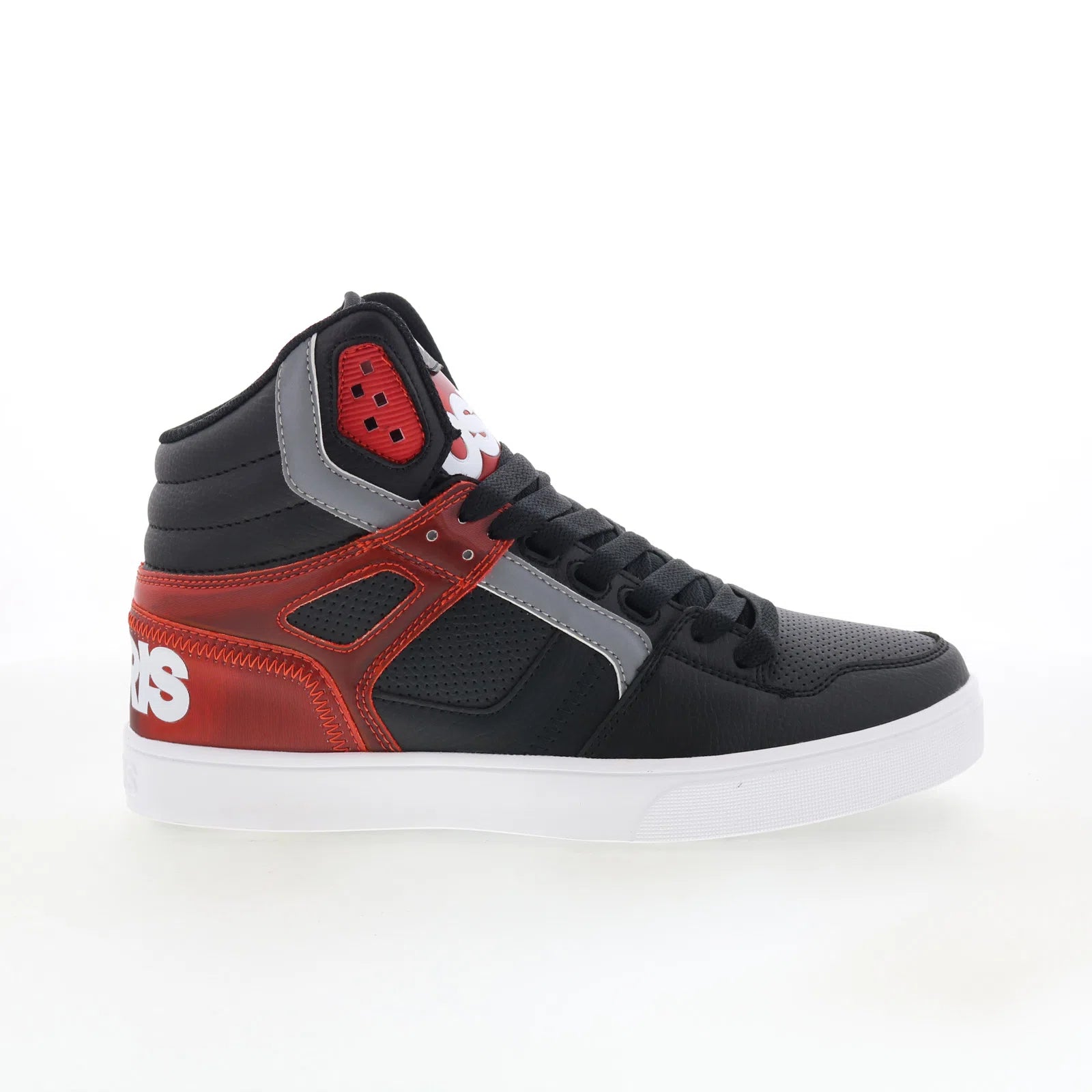clone_1322-2976_black_red_holo_01 Osiris Clone 1322 2976 Mens Black Synthetic Skate Inspired Sneakers Shoes - Image 1
