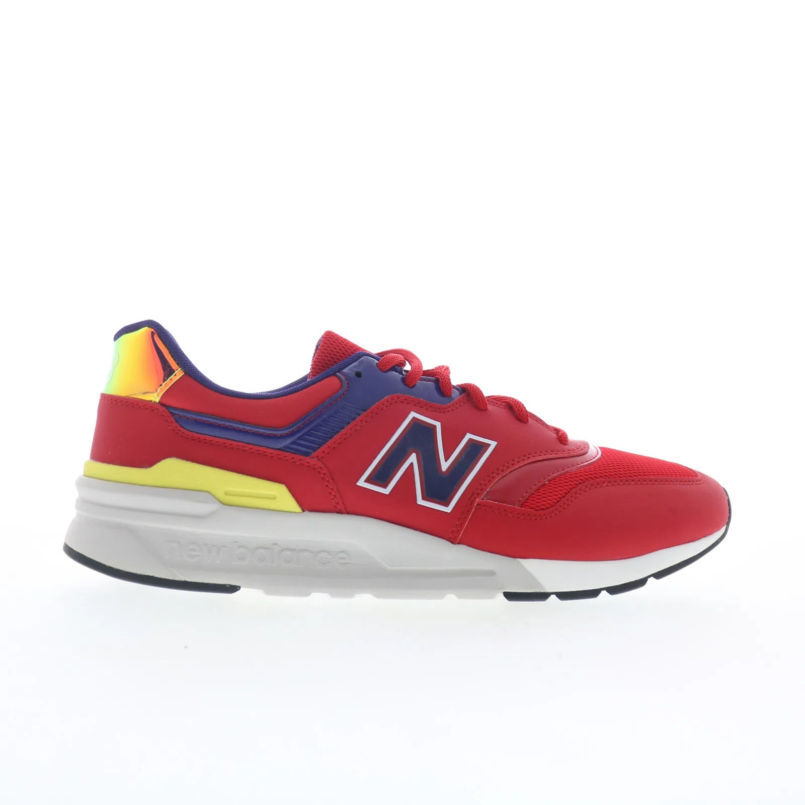 cm997hul_997_team_orange_01 New Balance 997 CM997HUL Mens Red Leather Lace Up Lifestyle Sneakers Shoes - Image 1