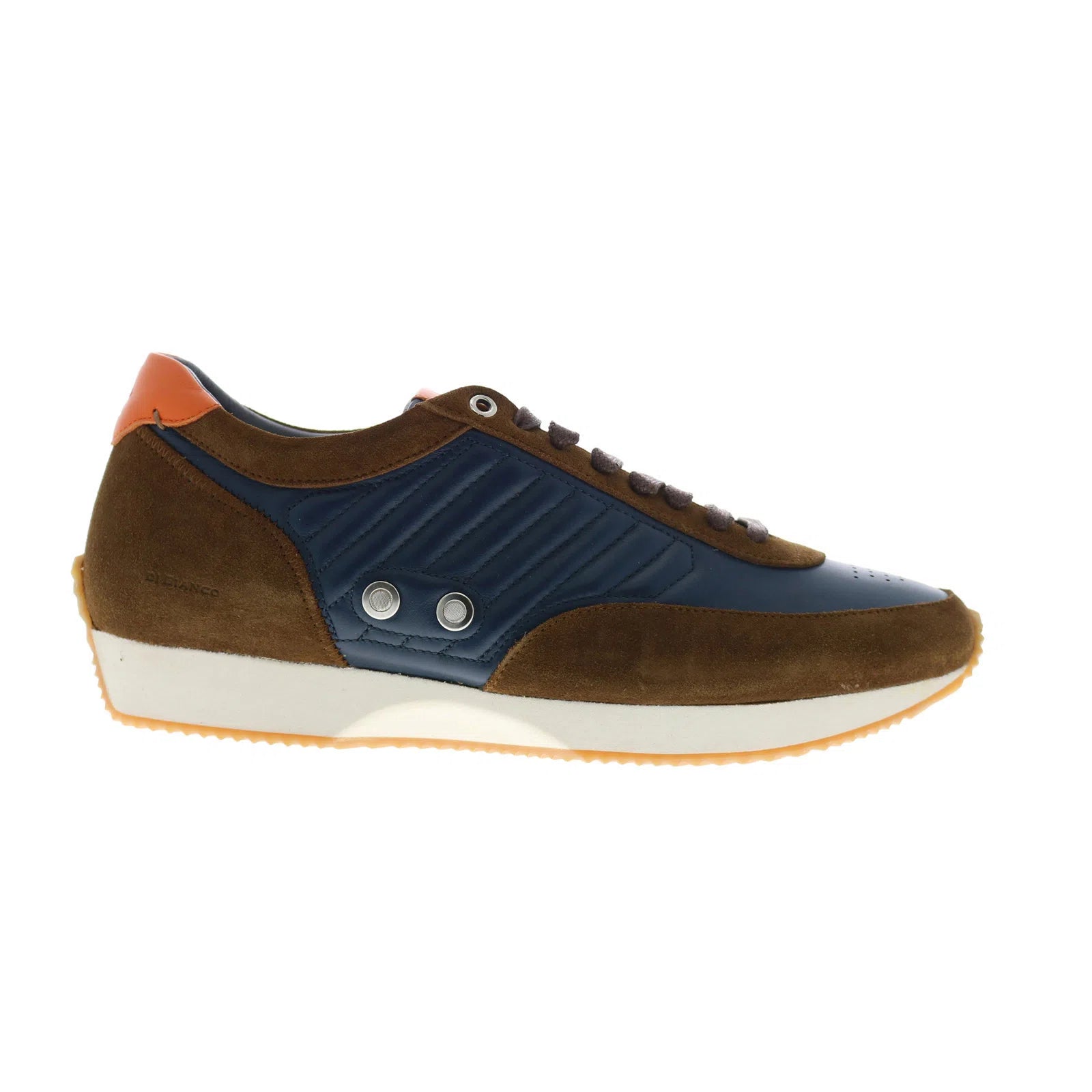 daytona-luxe_navy_go_rain_land_orange_reshoot_01 Di Bianco Daytona Luxe Navy Go Rain Land Mens Blue Lifestyle Sneakers Shoes - Image 1