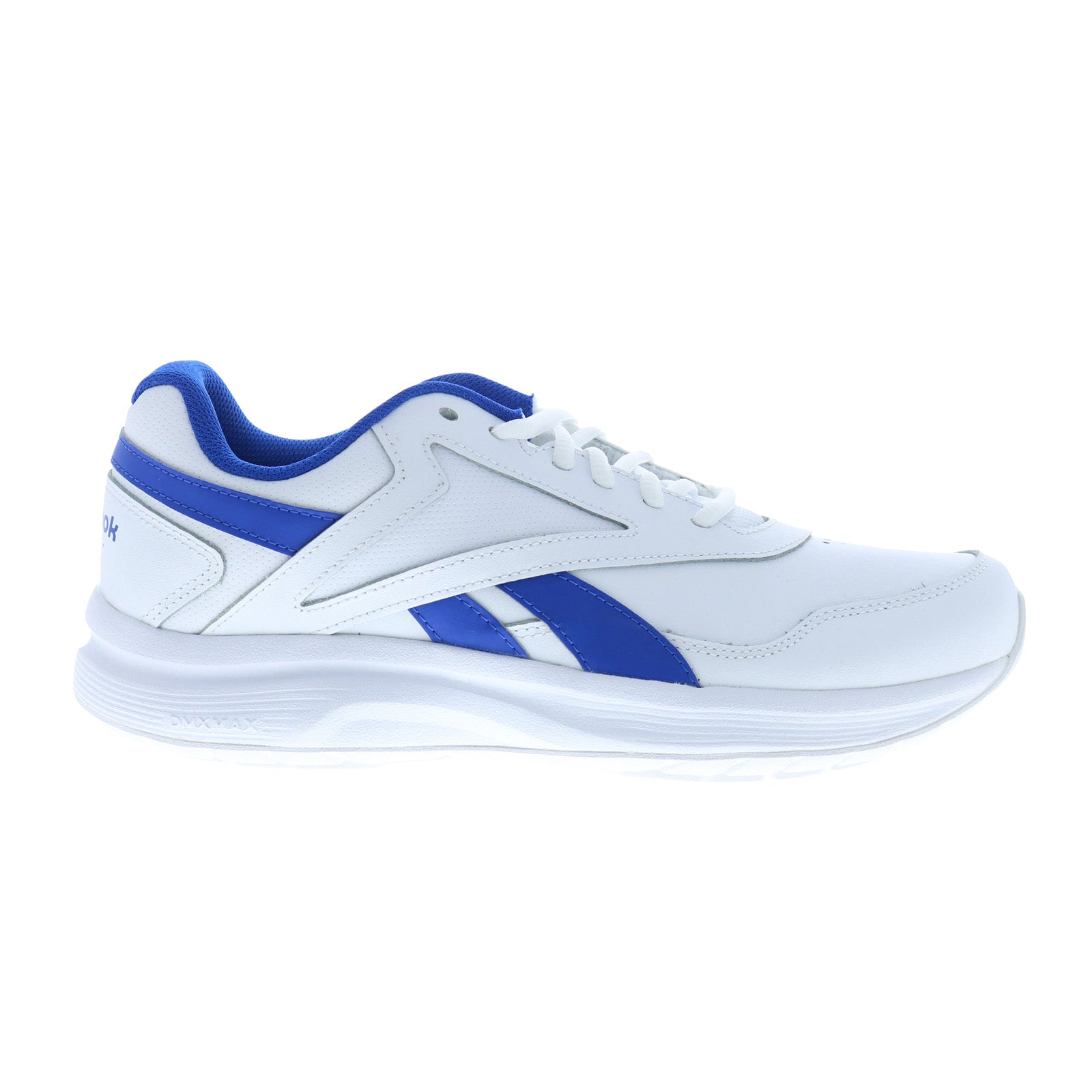 eh0864_white_humble_blue_collegiate_royal_reshoot_01 Reebok Walk Ultra 7 DMX Max Mens White Leather Lifestyle Sneakers Shoes - Image 1