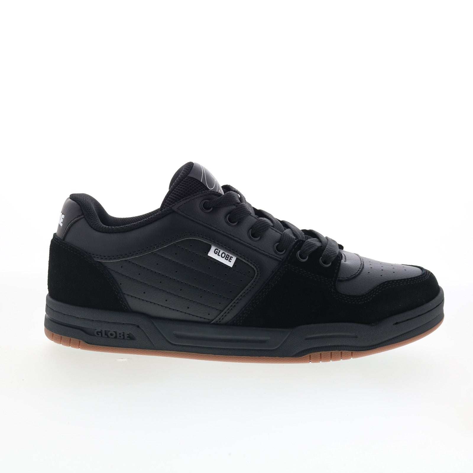 gbmojo2_mojo_2.0_black_gum_01_d37171ce-7c7e-41cf-be52-d88b274dbdbb Globe Mojo 2.0 GBMOJO2 Mens Black Leather Skate Inspired Sneakers Shoes - Image 1