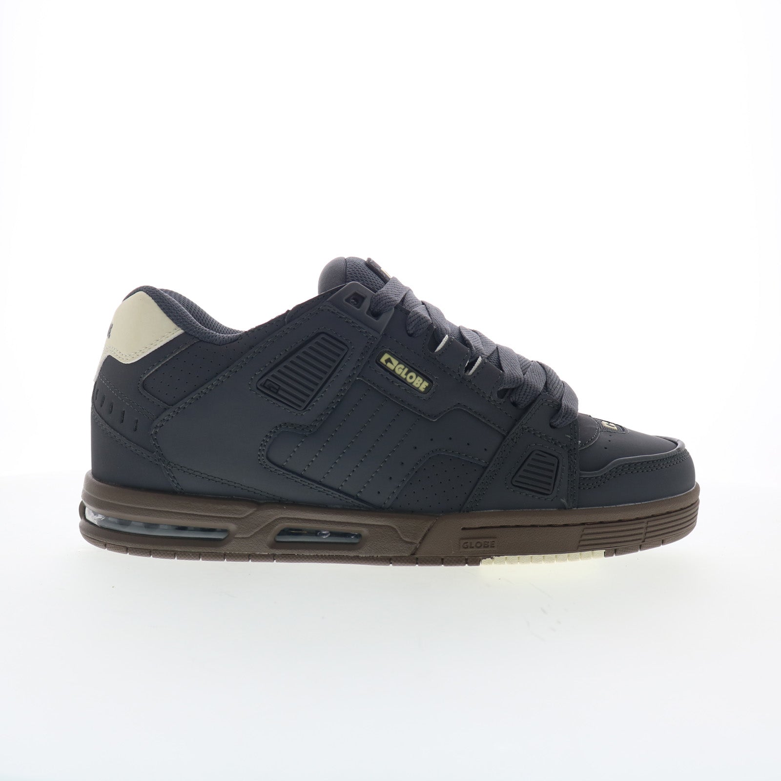 gbsabr_sabre_lead_gum_01_a10b9fee-96bd-4951-a2b0-166094830366 Globe Sabre GBSABR Mens Gray Leather Lace Up Lifestyle Sneakers Shoes - Image 1