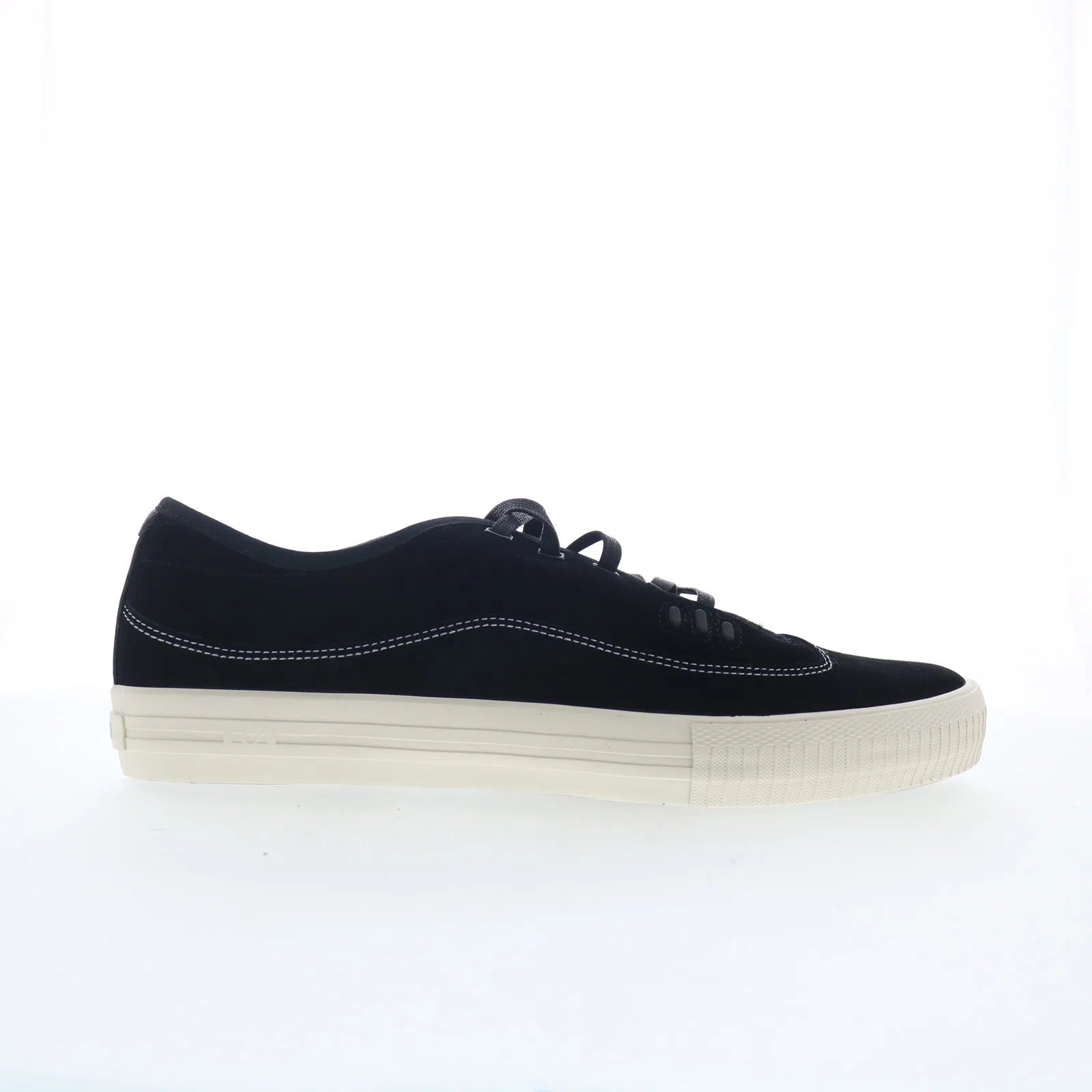 gillette_gbgill_black_suede_01 Globe Gillette GBGILL Mens Black Suede Skate Inspired Sneakers Shoes - Image 1