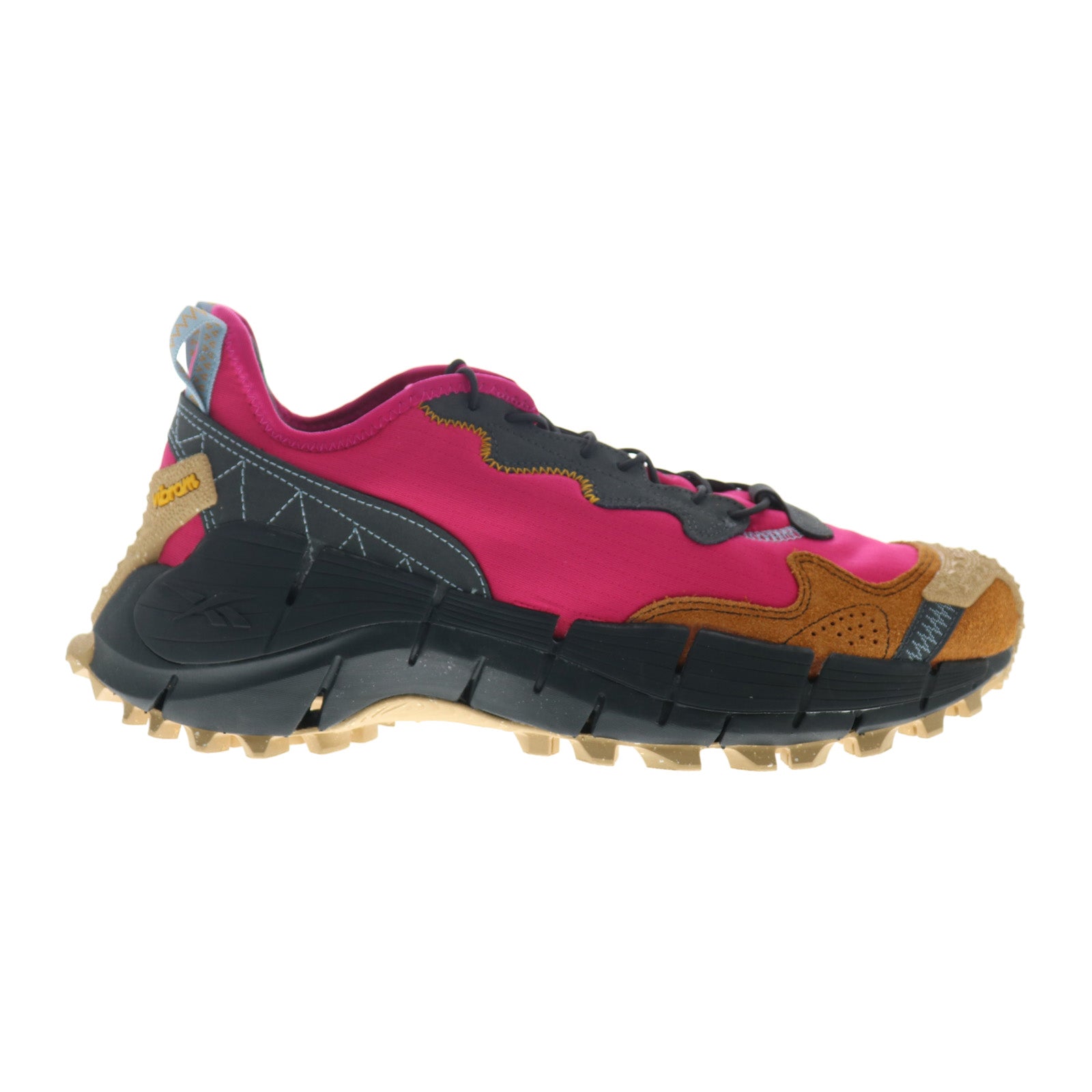 gy3980_purpnk_purgry_brnmal-img4_reshoot_01 Reebok Zig Kinetica II Edge The Flintstones Mens Pink Sneakers Shoes - Image 1