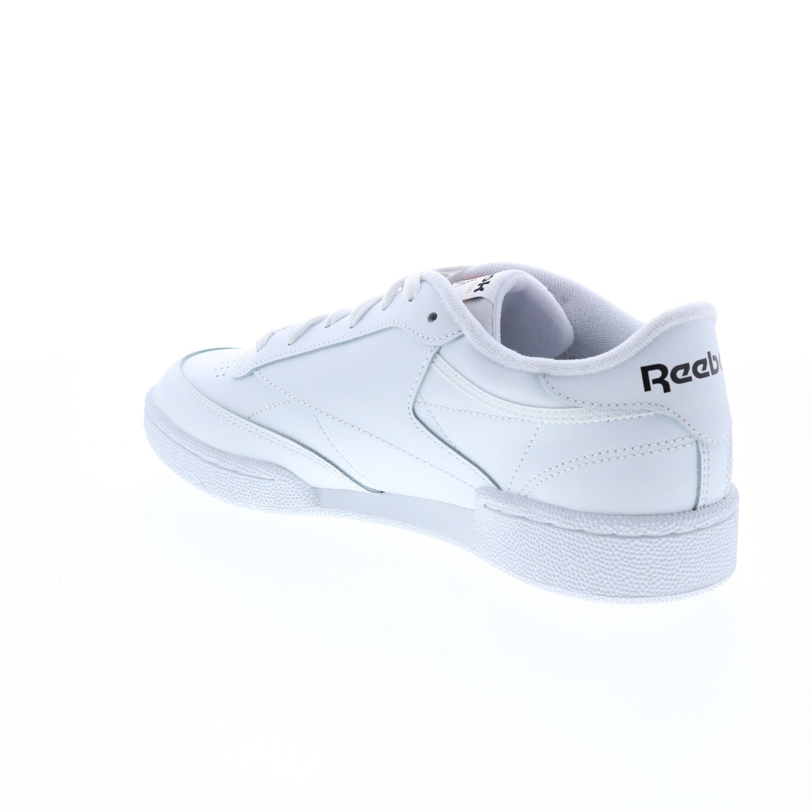 Reebok Club C 85 Mens White Leather Lace Up Lifestyle Sneakers Shoes - Image 6