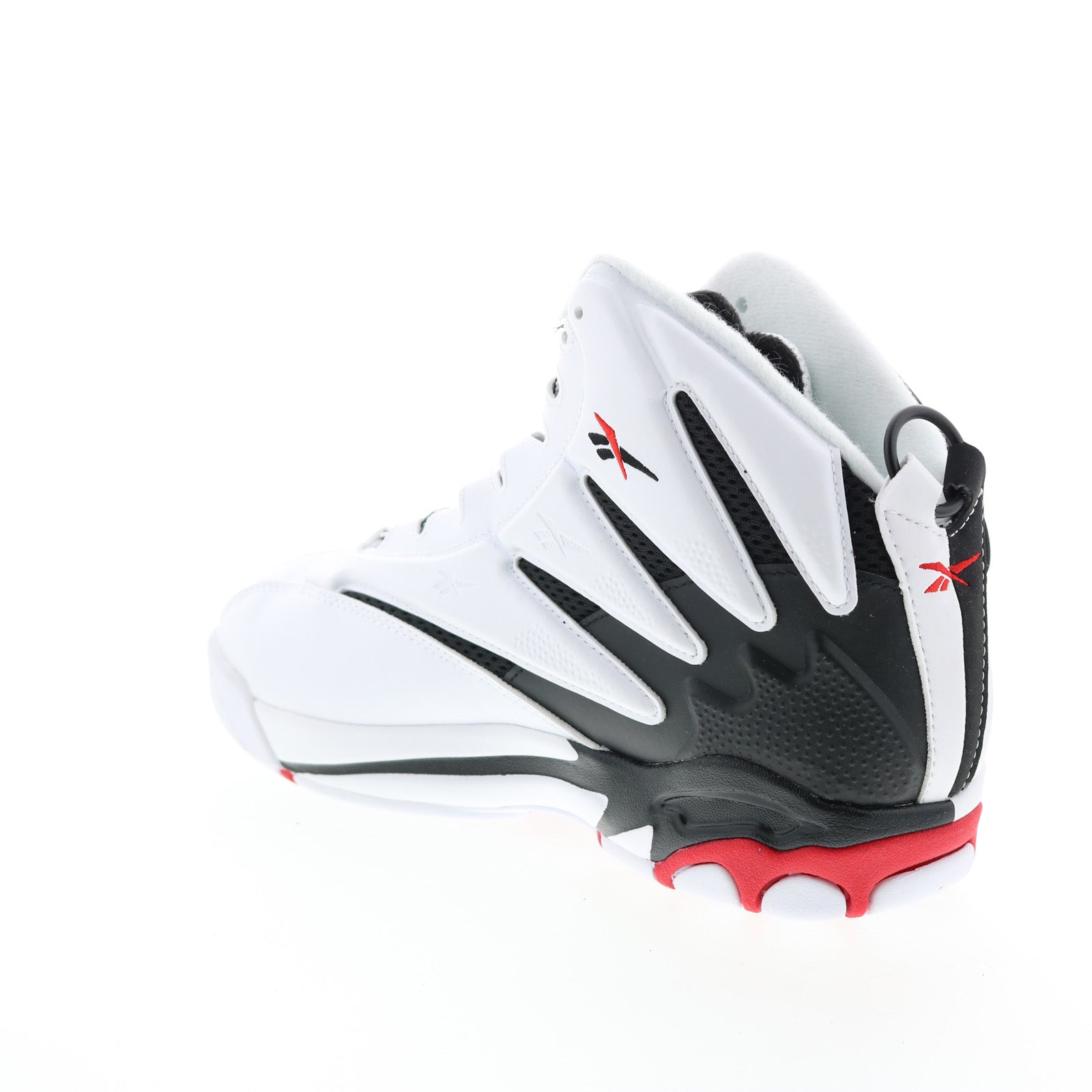 Reebok The Blast Mens Black Leather Lace Up Athletic Basketball Shoes - Image 6