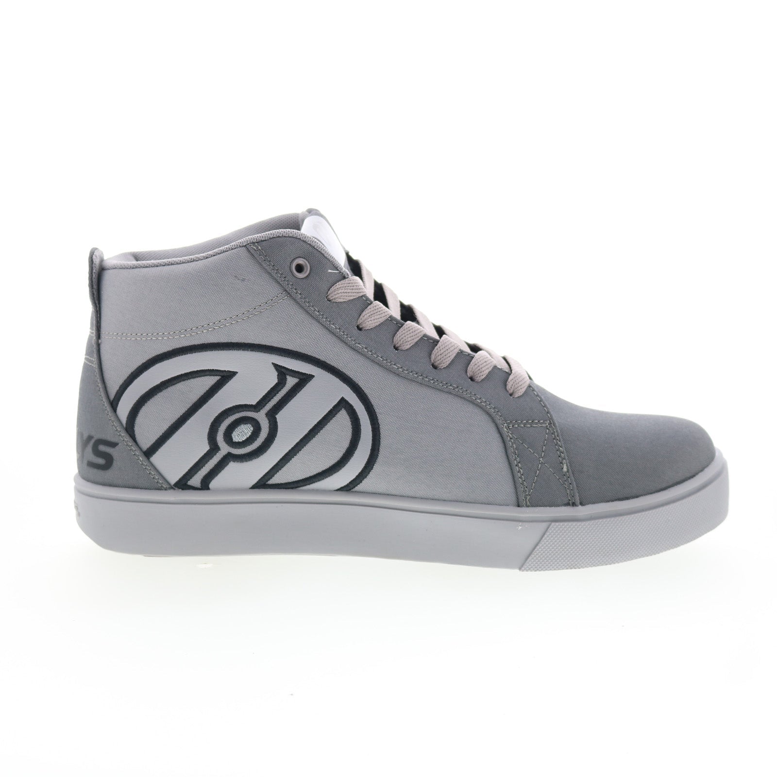 he00467021_racer_20_mid_grey_grey_01_0e99b68e-b649-4fd1-a66e-13a8f715f9c2 Heelys Racer 20 Mid HE00467021 Mens Gray Canvas Lifestyle Sneakers Shoes - Image 1