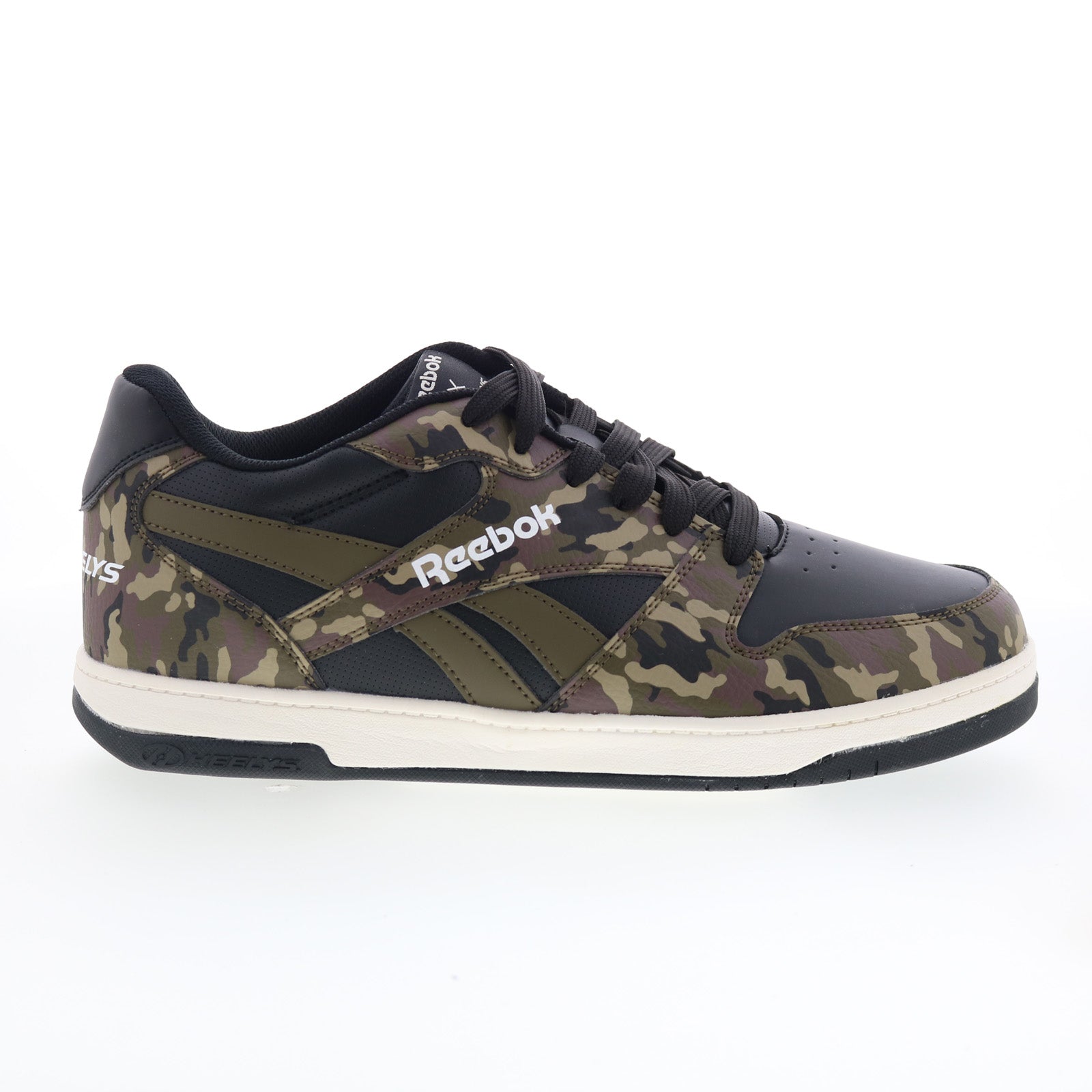 he01891200_bb_4500_low_camo_black_green_01_18a5e9f6-4f70-4430-ba79-f102eb921c31 Heelys Reebok BB4500 Low HE01891200 Mens Black Lifestyle Sneakers Shoes - Image 1