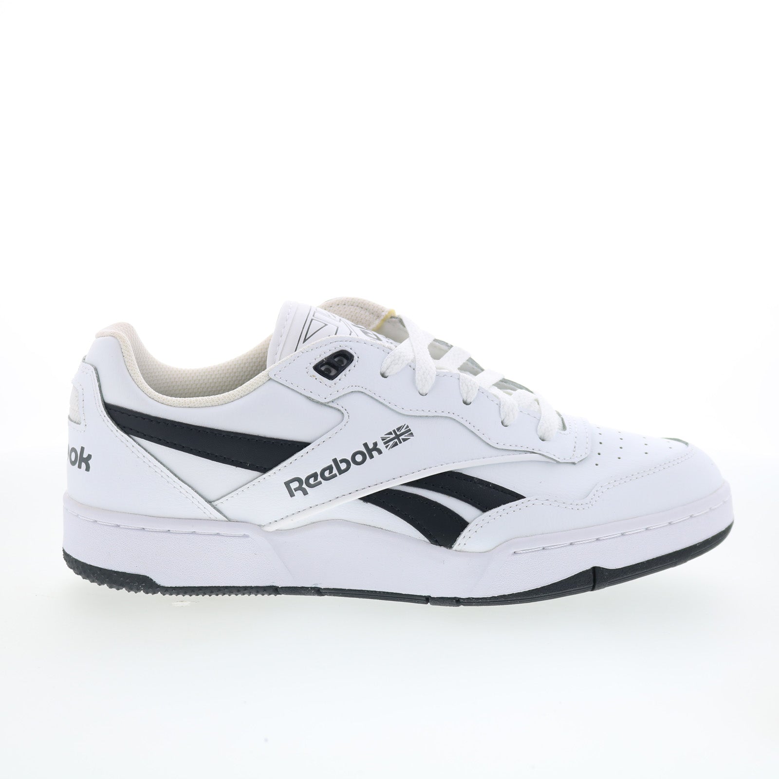 ie4298_bb_4000_ii_ftwwht_cblack_purgry_01_321a0998-26c6-4cf2-8e5b-050ea7d812df Reebok BB 4000 II Mens White Leather Lace Up Lifestyle Sneakers Shoes - Image 1