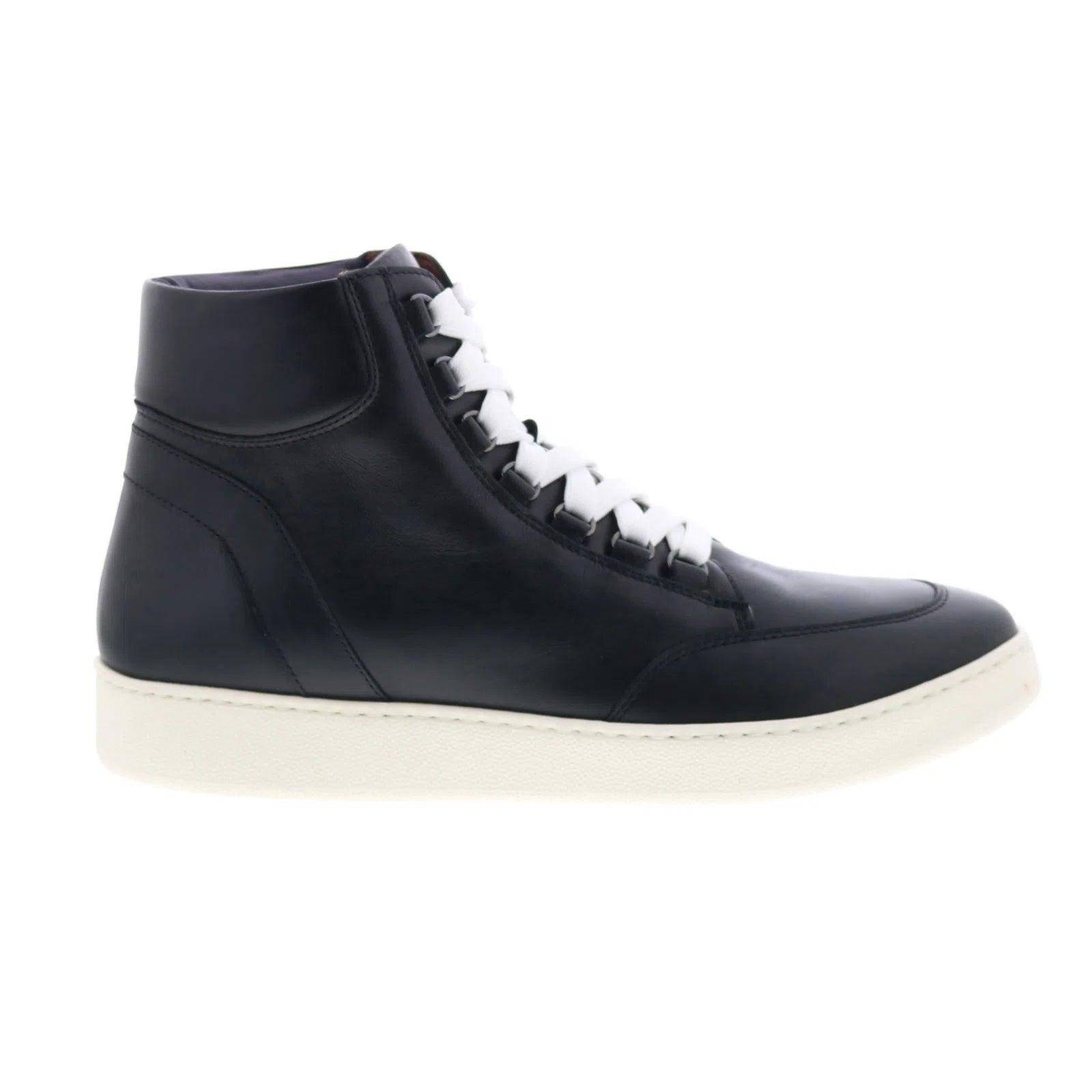 m0798-blk_pete_calf_black_reshoot_01 Aquatalia Pete Waterproof M079801 Mens Black Lifestyle Sneakers Shoes - Image 1