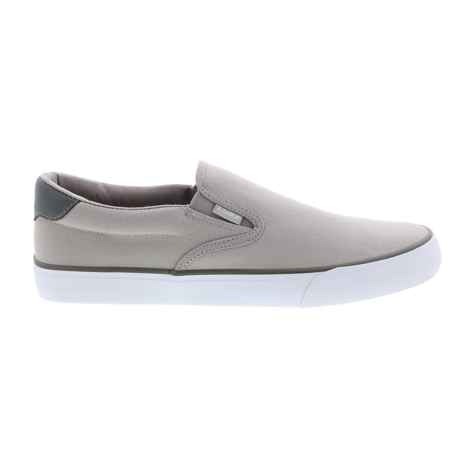 mcliprc-0435_clipper_alloy_charcoal_white_reshoot_01 Lugz Clipper MCLIPRC-0435 Mens Gray Canvas Slip On Lifestyle Sneakers Shoes - Image 1