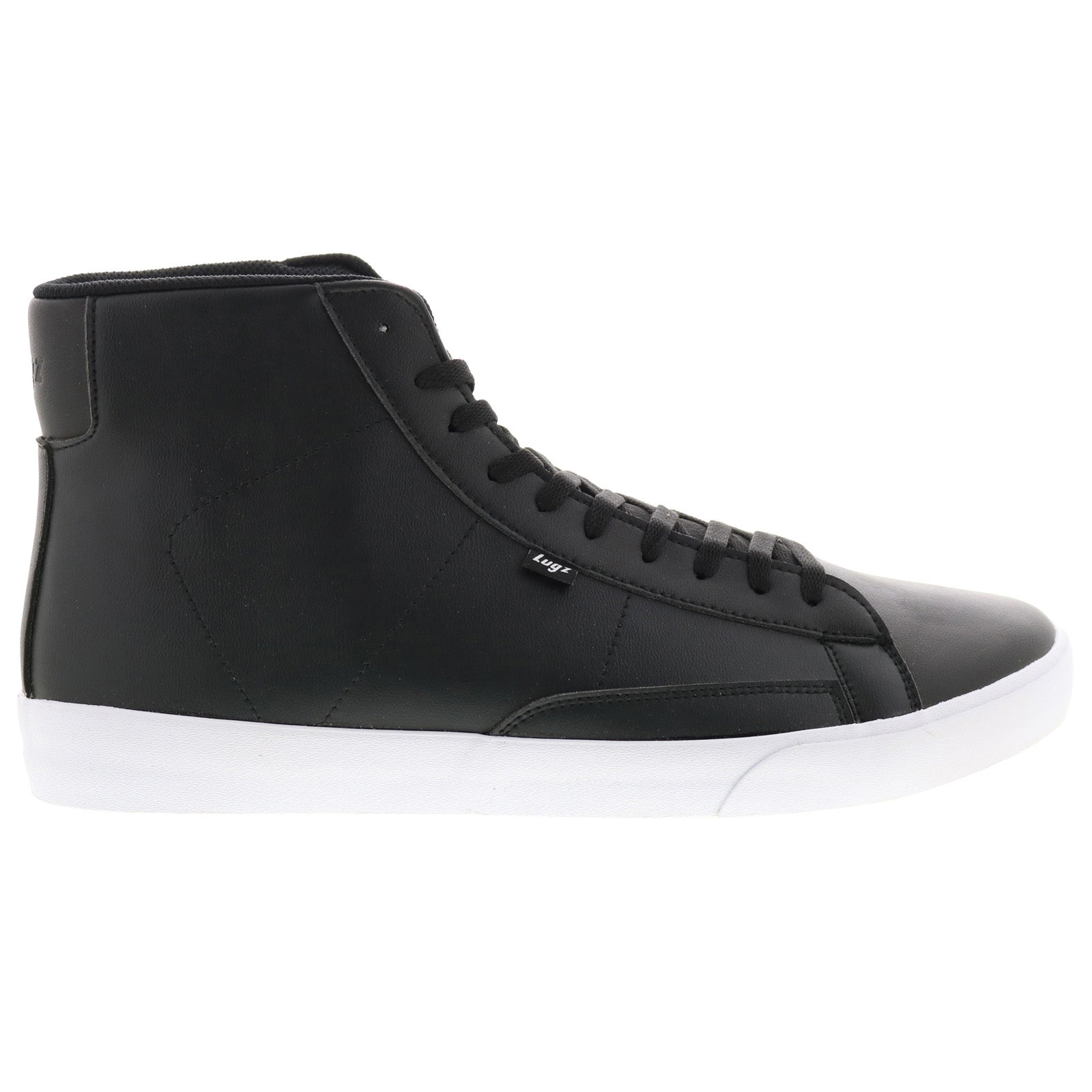 mdrophv-060_drop_hi_black_white_reshoot_01_cb1904a1-ba7f-4115-b46e-111e5267020a Lugz Drop HI MDROPHV-060 Mens Black Synthetic Lifestyle Sneakers Shoes - Image 1