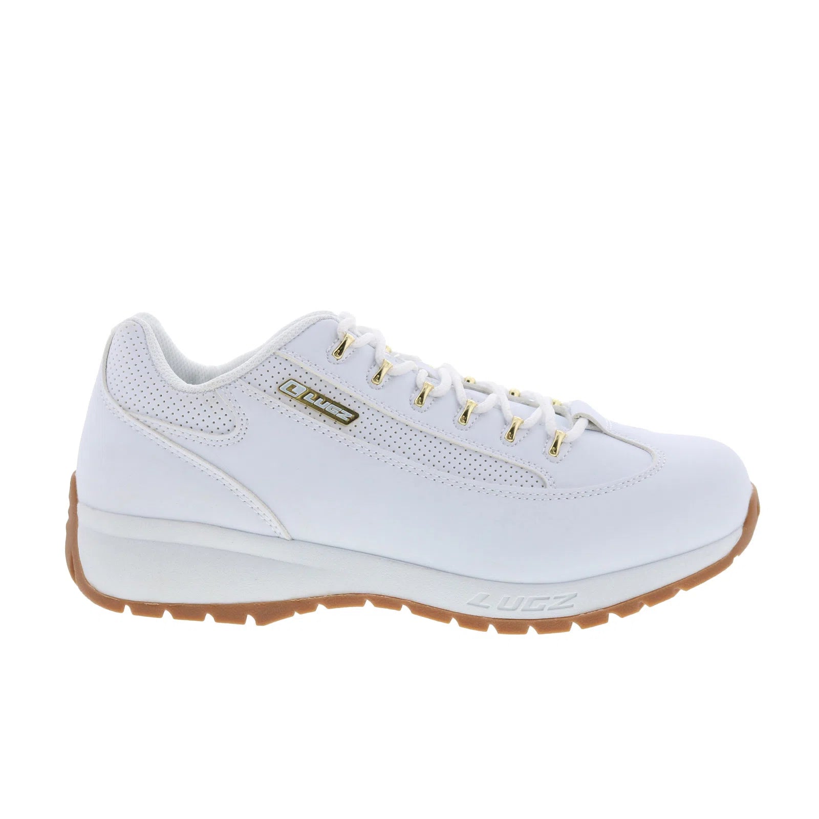 mexprswv-150_express_wide_white_gum_reshoot_01 Lugz Express Wide MEXPRSWV-150 Mens White Wide Lifestyle Sneakers Shoes - Image 1