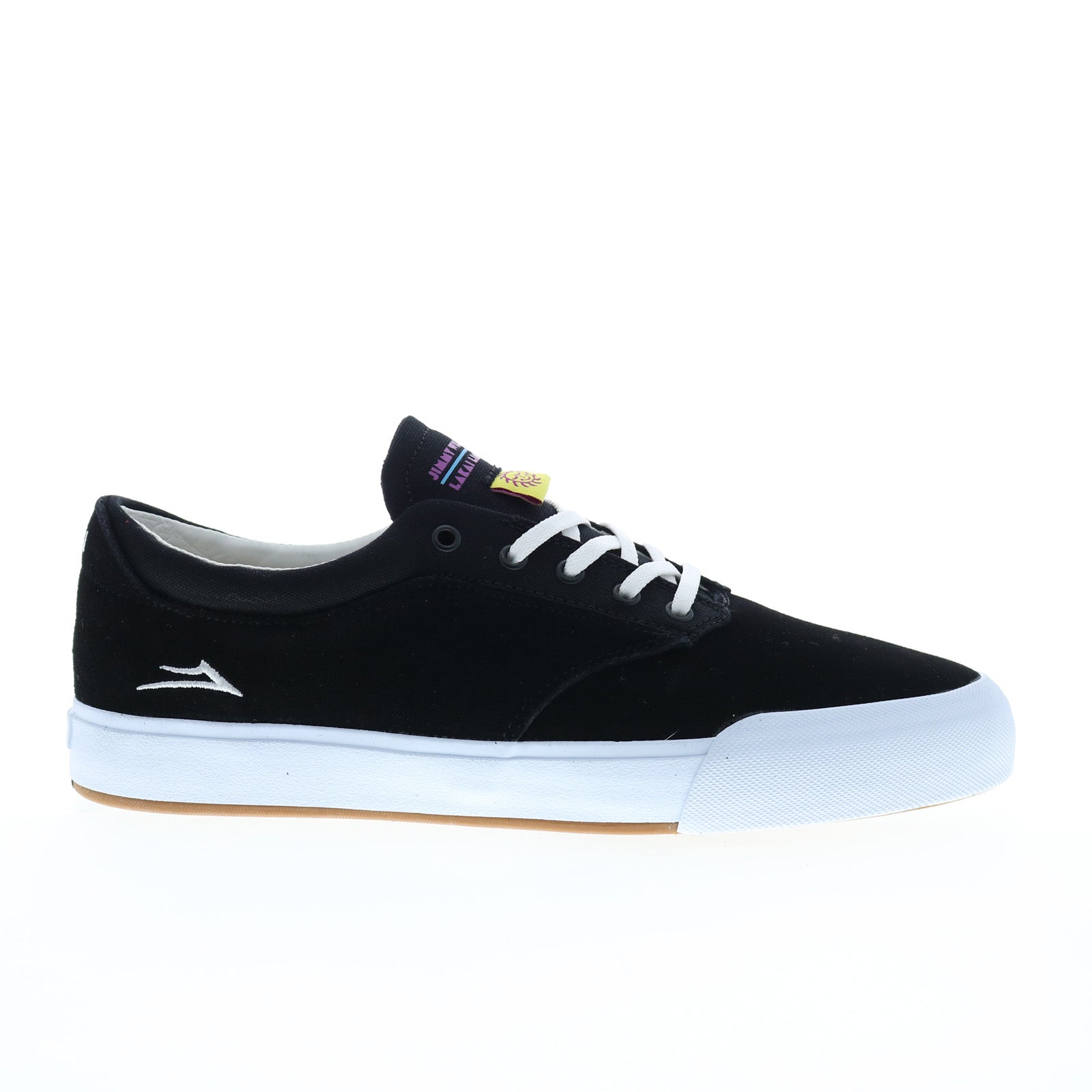 ms2240233a00_wilkins_black_suede_01_dea3caed-b8f7-470c-9be0-788902fc364d Lakai Wilkins MS2240233A00 Mens Black Suede Skate Inspired Sneakers Shoes - Image 1