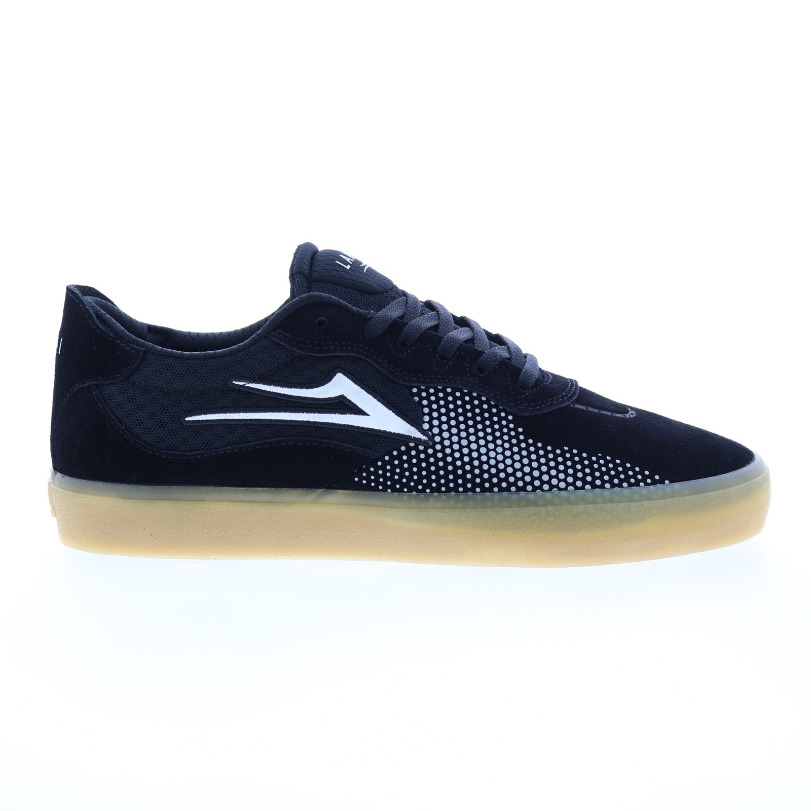 ms4230263a00_essex_black_glow_suede_01 Lakai Essex MS4230263A00 Mens Black Suede Skate Inspired Sneakers Shoes - Image 1