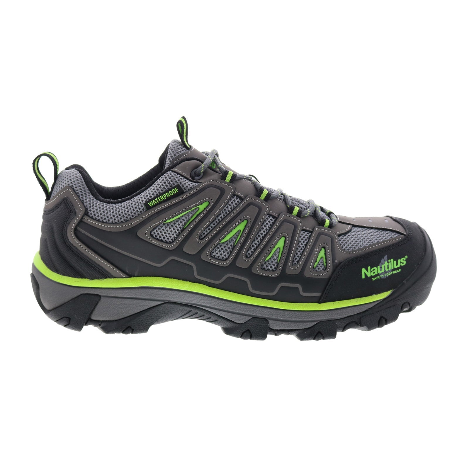 n2208_oxford_grey_steel_reshoot_01_ba0b6460-d95e-4f44-a1df-9aae39e82d35 Nautilus Steel Toe Electric Hazard Waterproof Mens Gray Athletic Work Shoes - Image 1